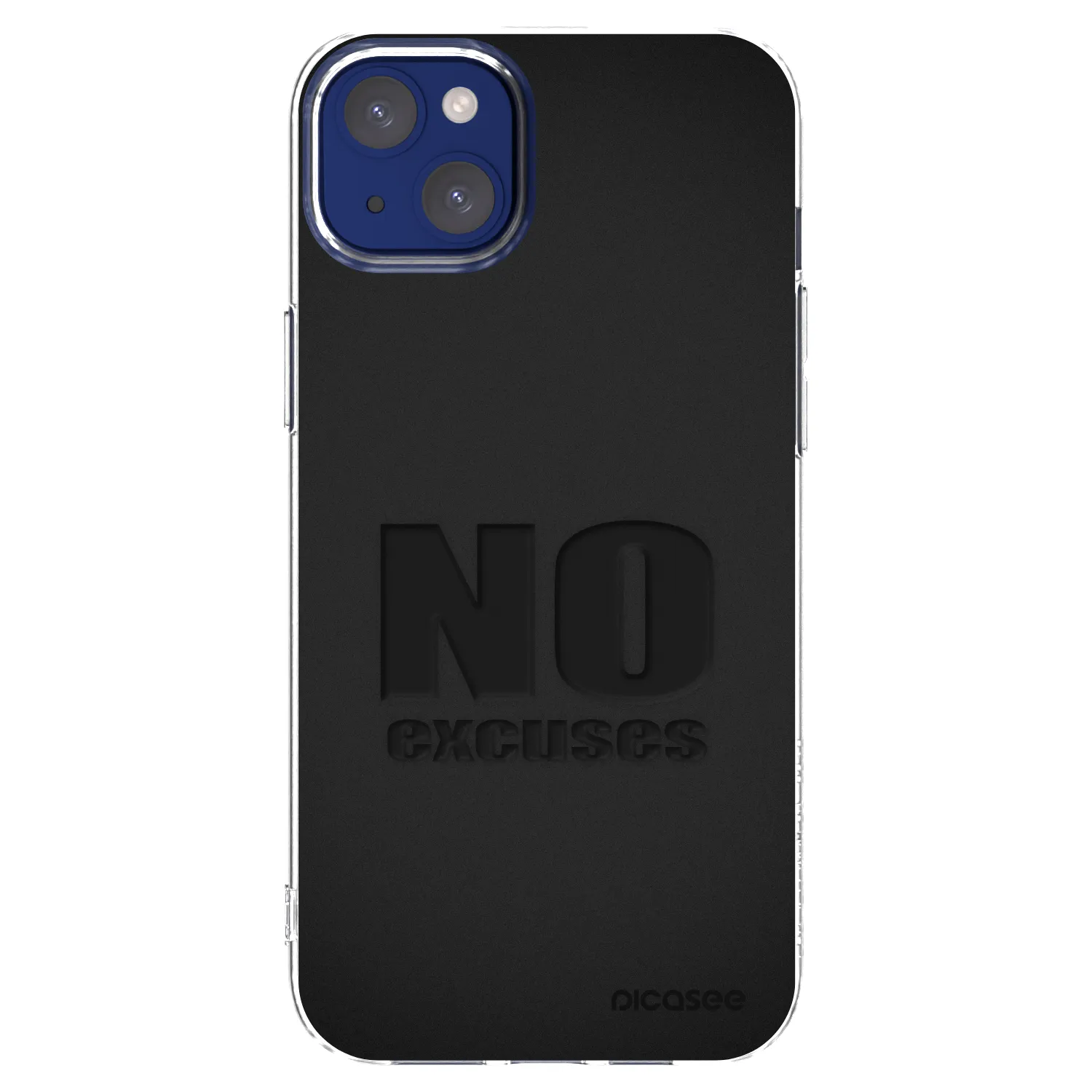 Picasee silikonowe przeźroczyste etui na Apple iPhone 14 Plus - No Excuses