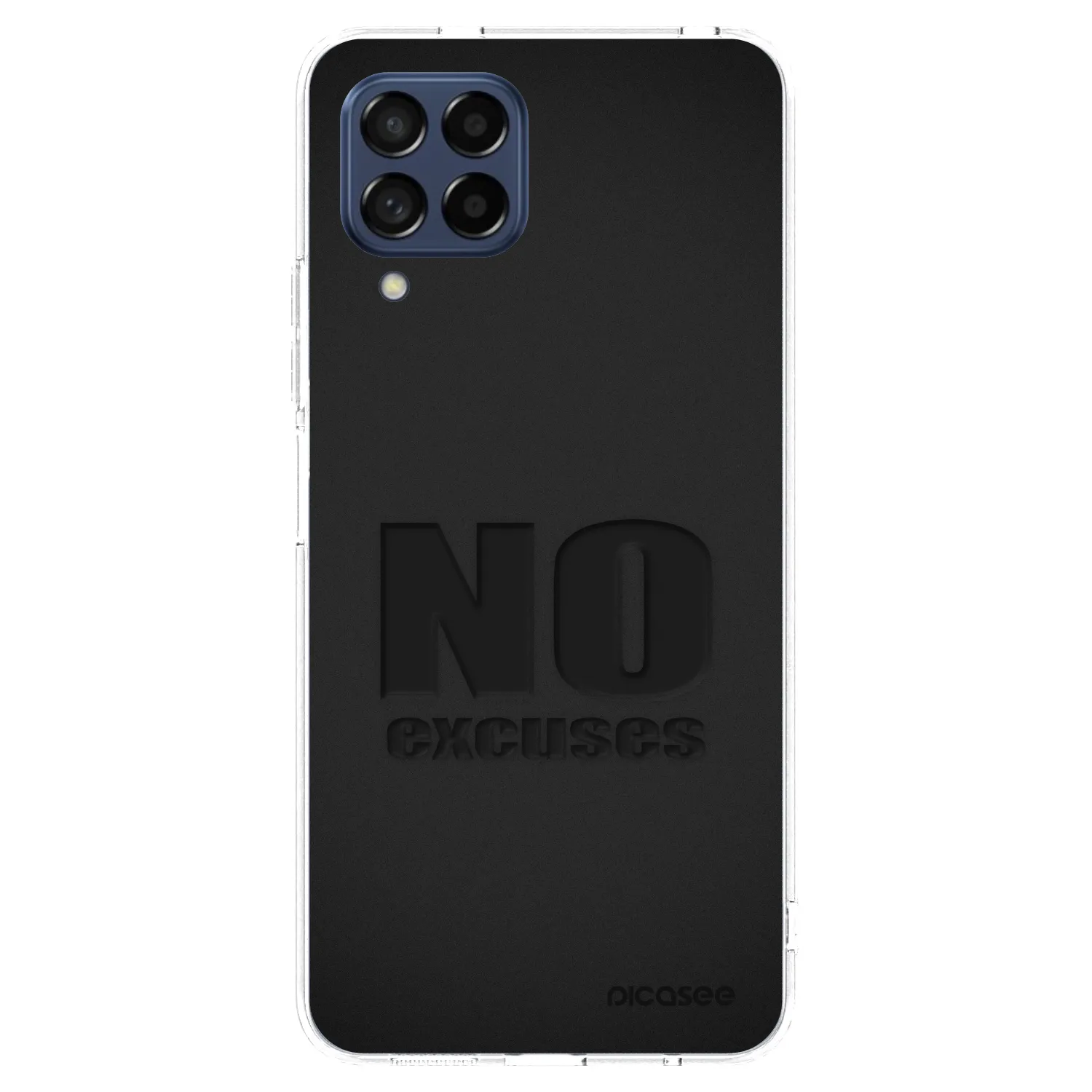 Picasee silikonowe przeźroczyste etui na Samsung Galaxy M53 5G - No Excuses