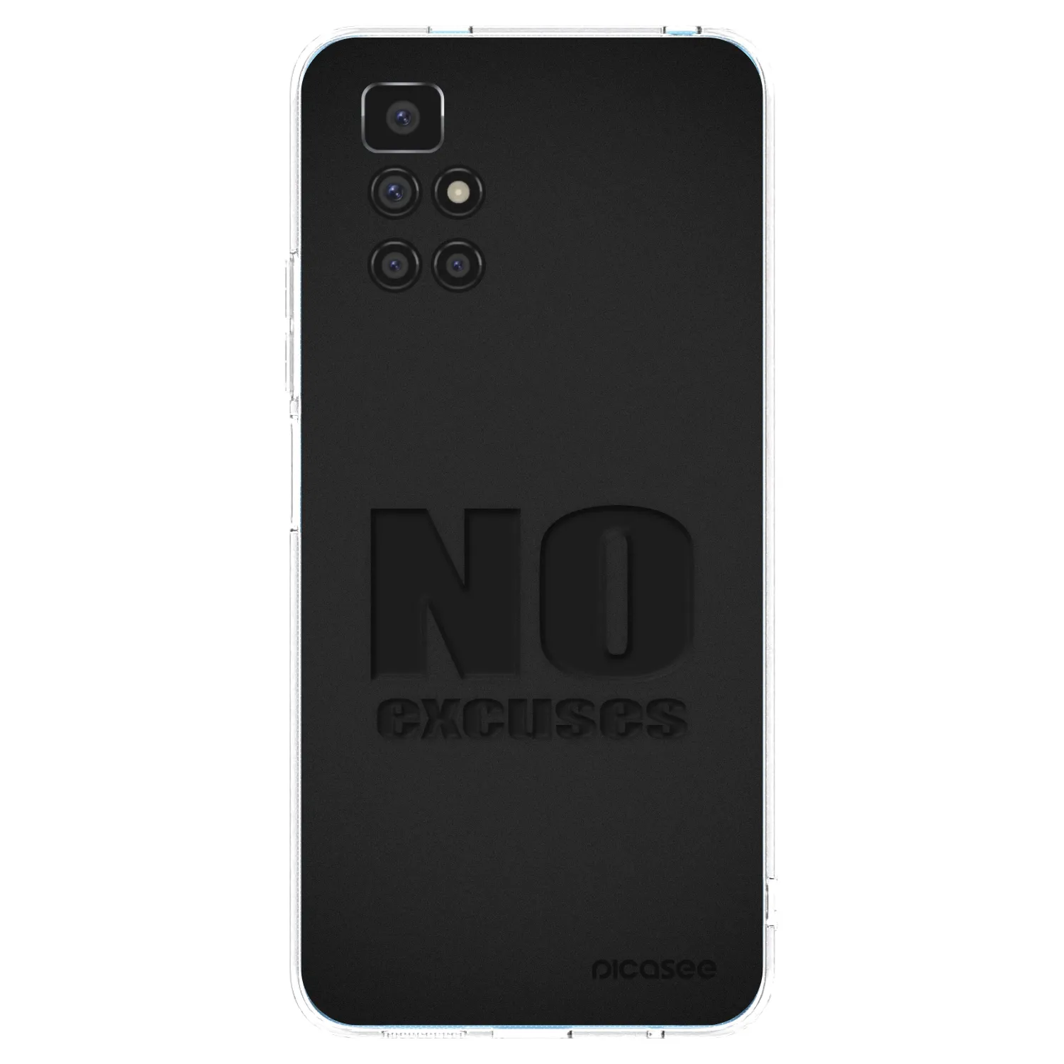 Picasee silikonowe przeźroczyste etui na Xiaomi Redmi 10 (2022) - No Excuses