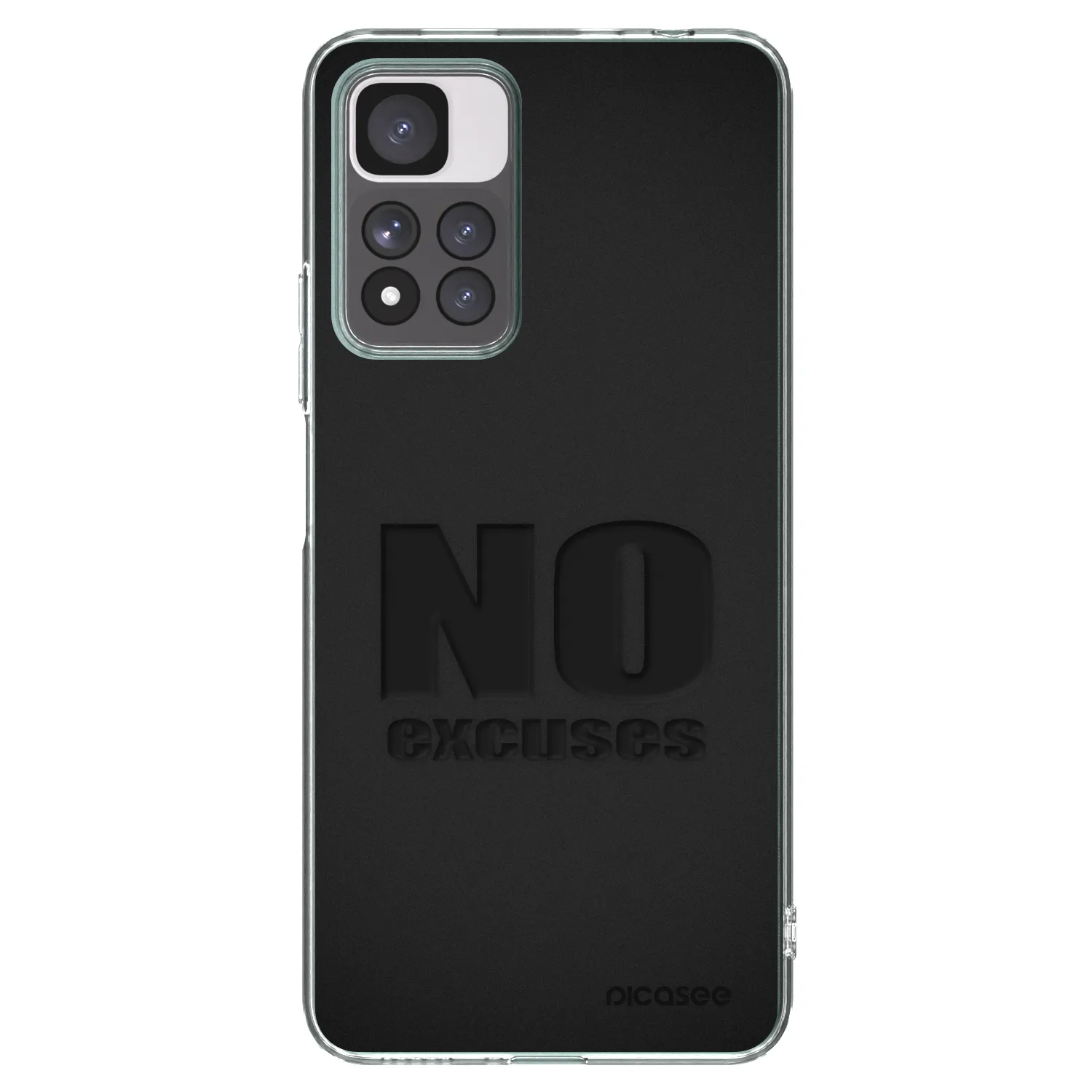 Picasee silikonowe przeźroczyste etui na Xiaomi Redmi Note 11 Pro+ 5G - No Excuses
