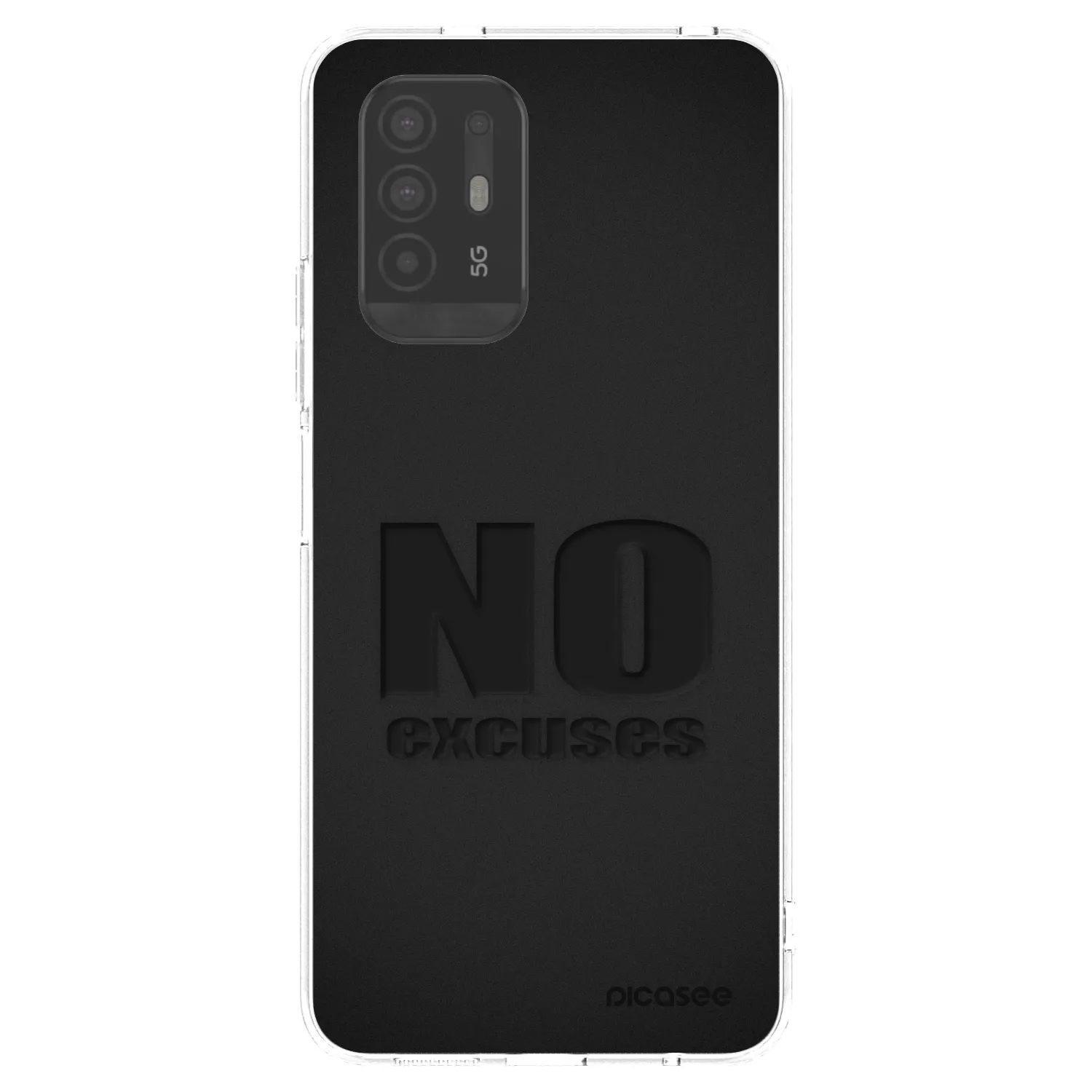 Picasee silikonowe przeźroczyste etui na OPPO A94 5G - No Excuses