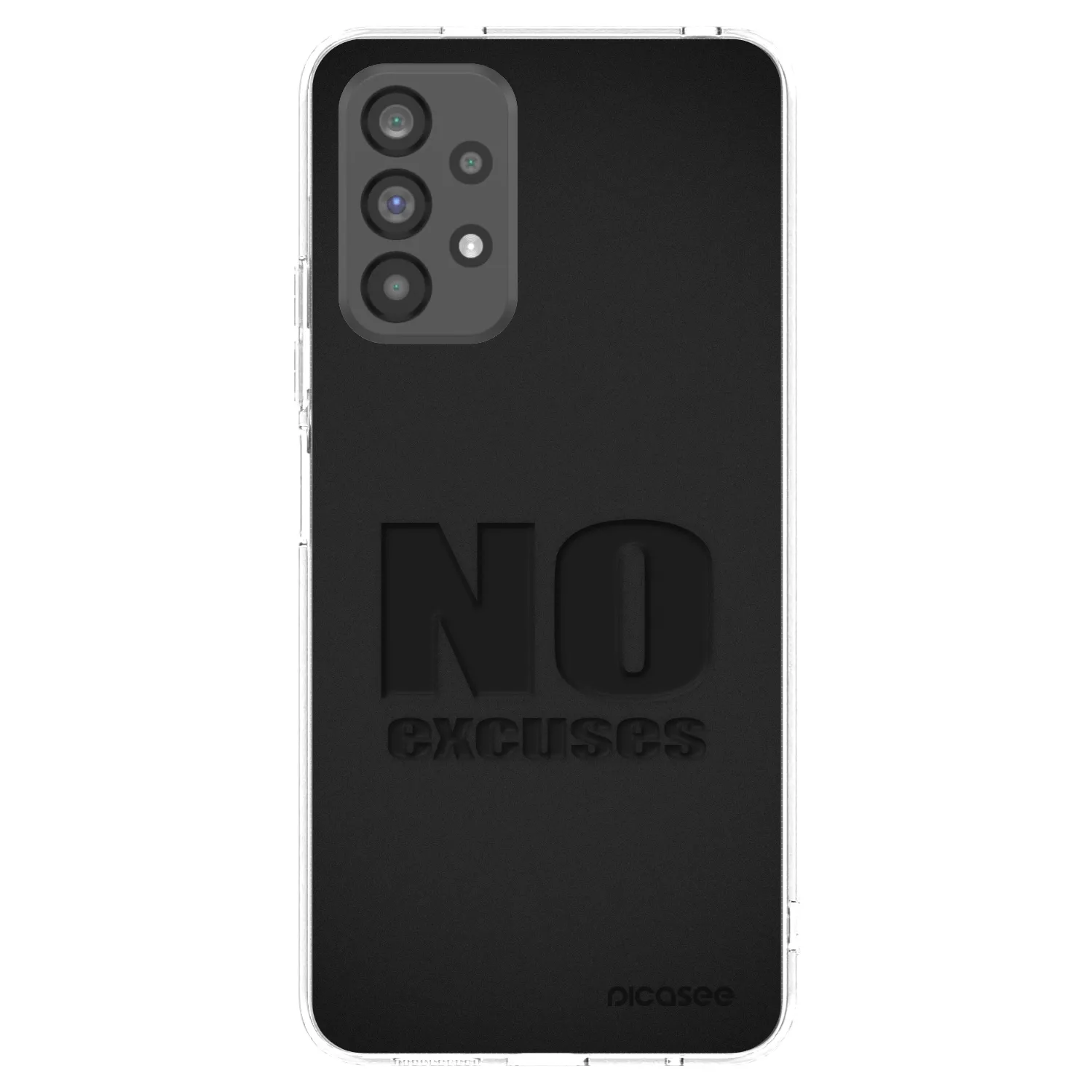 Picasee silikonowe przeźroczyste etui na Samsung Galaxy A73 5G - No Excuses