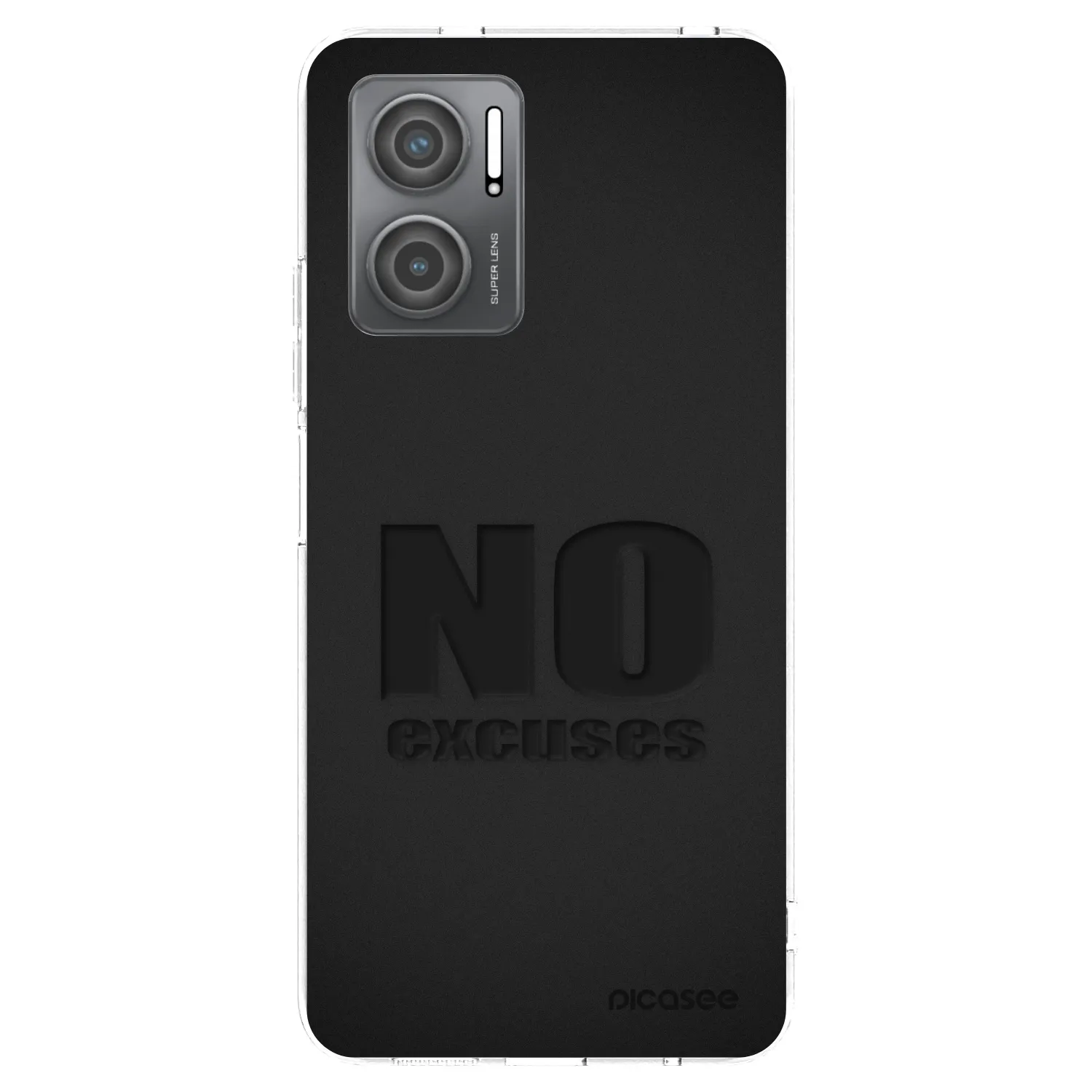 Picasee silikonowe przeźroczyste etui na Xiaomi Redmi 10 5G - No Excuses