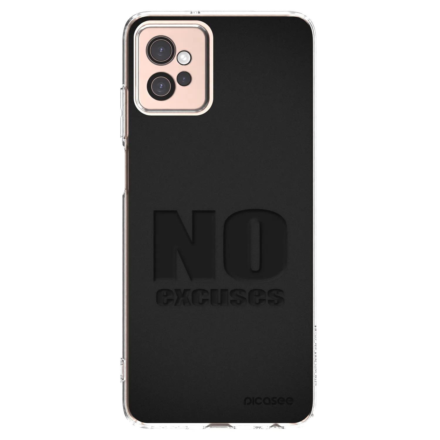 Picasee silikonowe przeźroczyste etui na Motorola Moto G32 - No Excuses