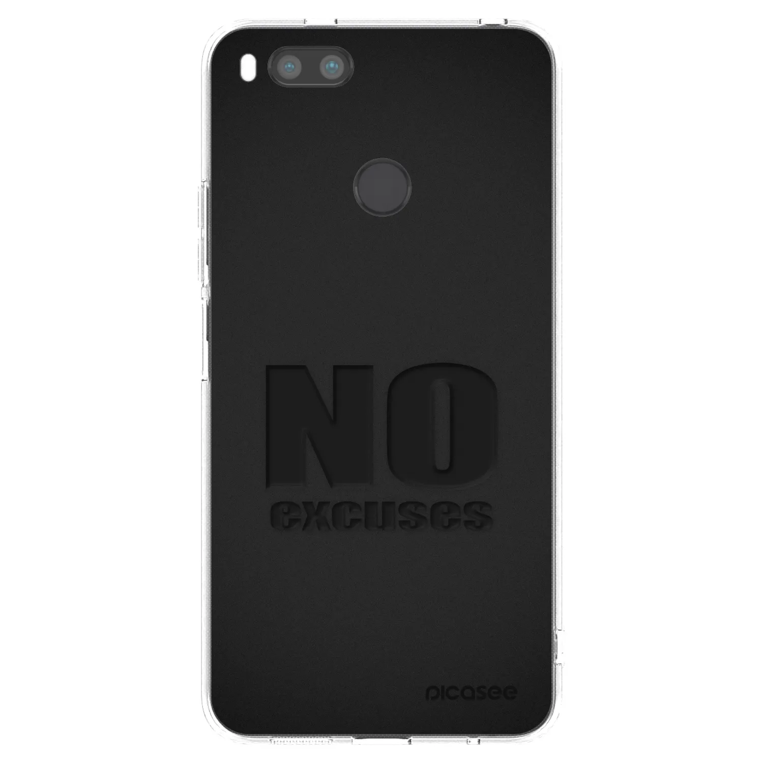 Picasee silikonowe przeźroczyste etui na Xiaomi Redmi A1 - No Excuses