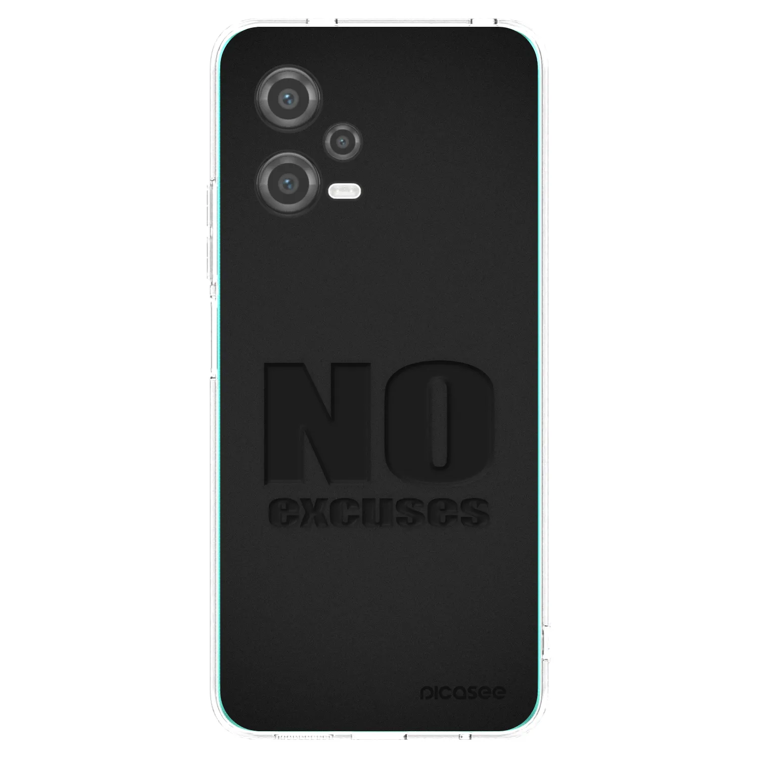 Picasee silikonowe przeźroczyste etui na Xiaomi Poco X5 - No Excuses