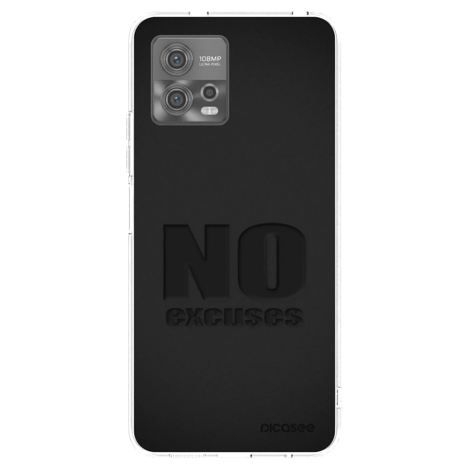 Picasee silikonowe przeźroczyste etui na Motorola Moto G72 - No Excuses