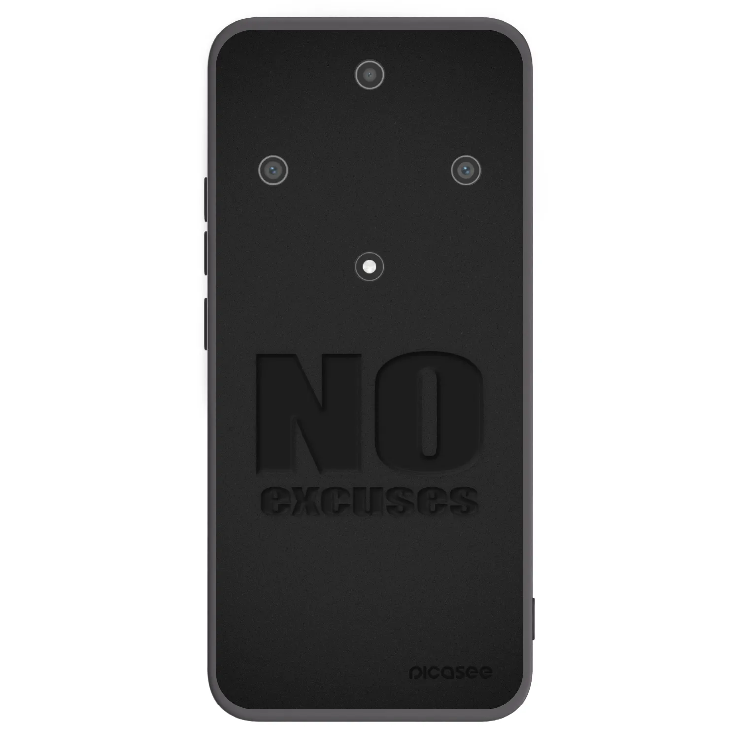 Picasee silikonowe czarne etui na Honor Magic5 Lite 5G - No Excuses
