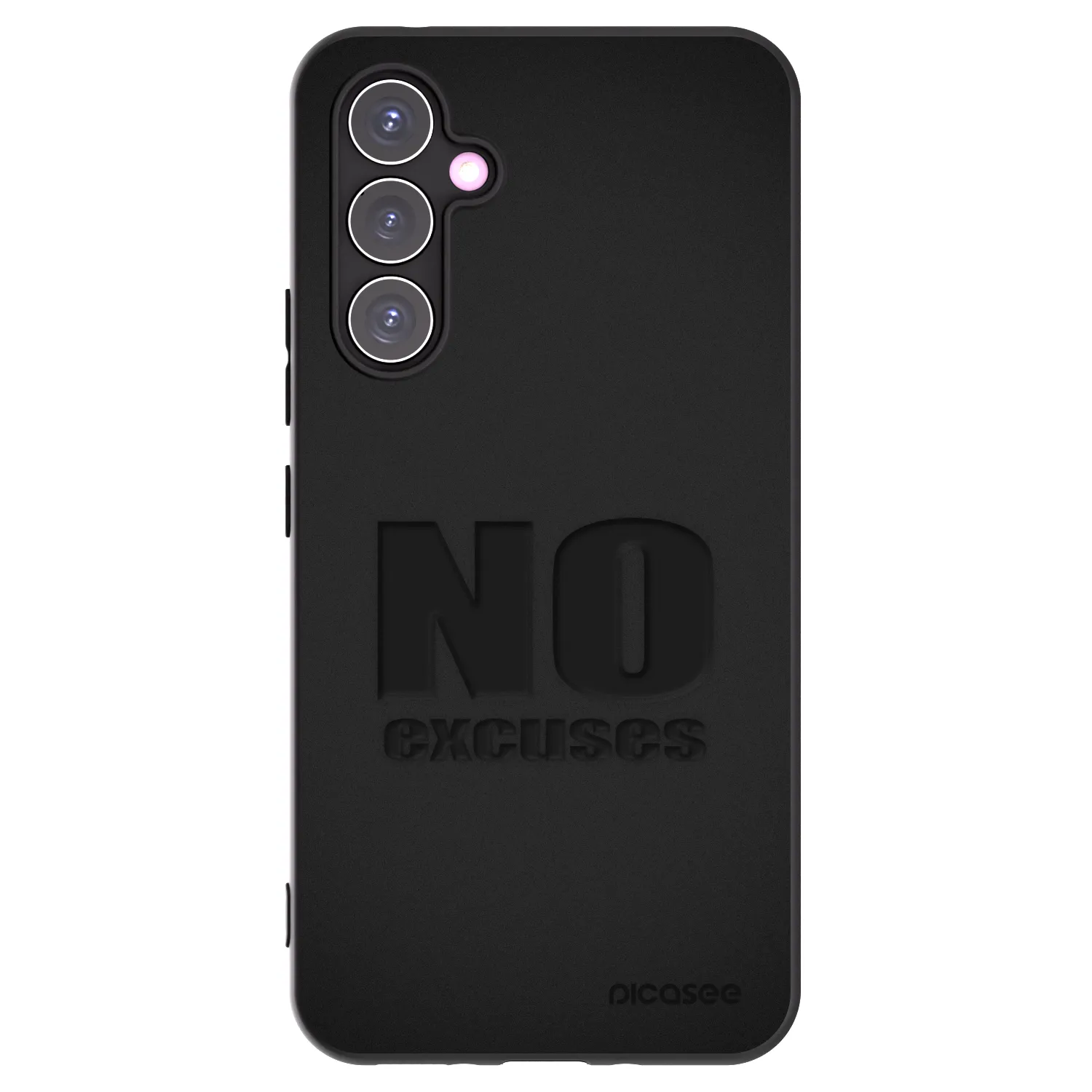 Picasee silikonowe czarne etui na Samsung Galaxy A54 5G A546B - No Excuses