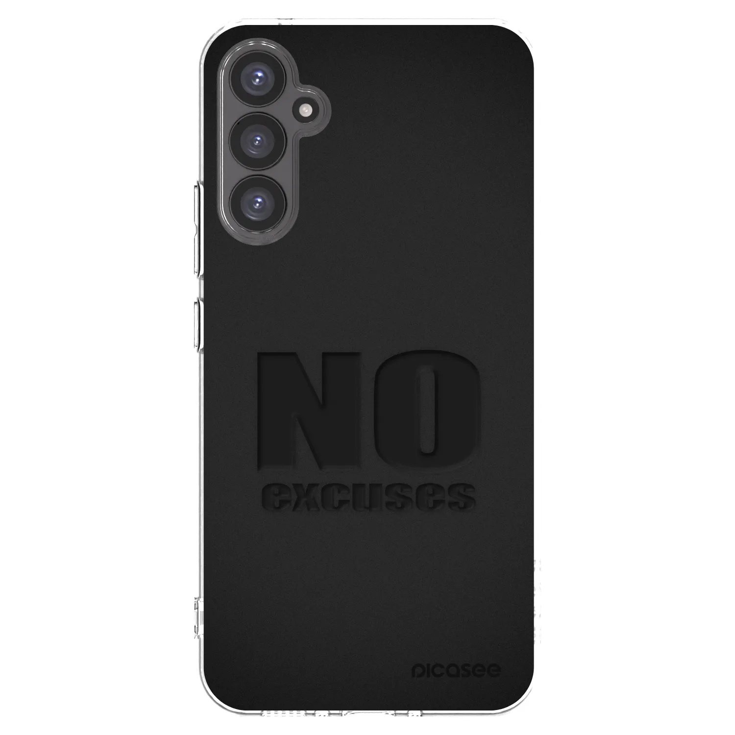 Picasee silikonowe przeźroczyste etui na Samsung Galaxy A34 5G A346B - No Excuses