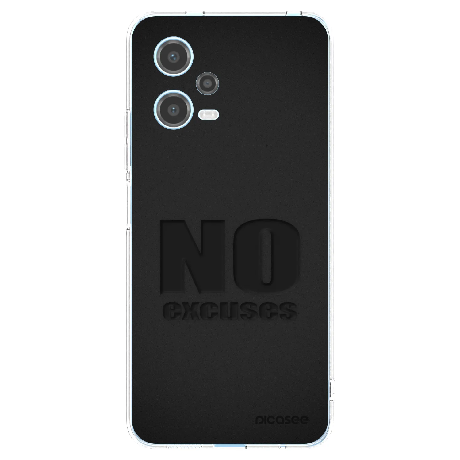 Picasee silikonowe przeźroczyste etui na Xiaomi Redmi Note 12 5G - No Excuses