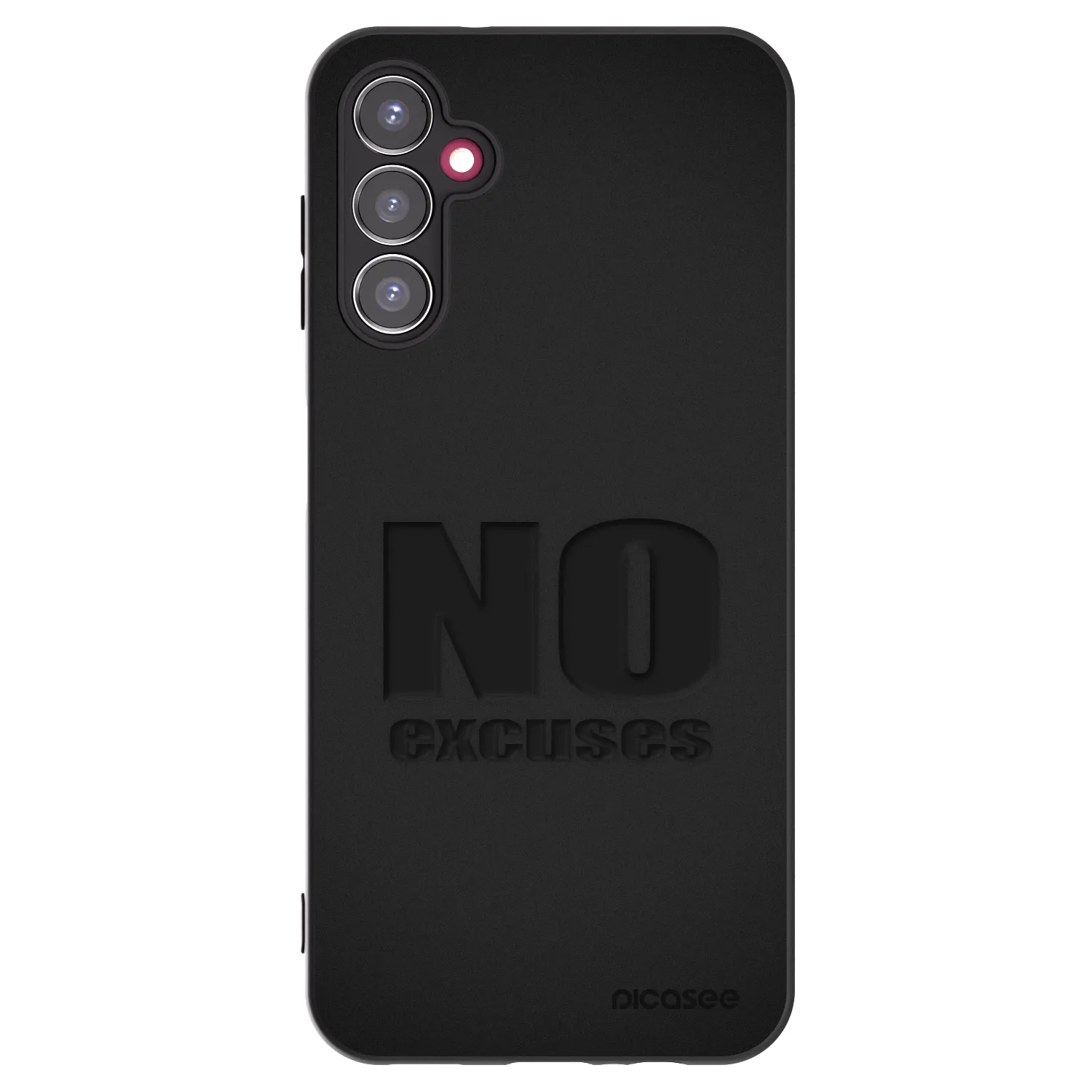 Picasee silikonowe czarne etui na Samsung Galaxy A14 5G A146P - No Excuses
