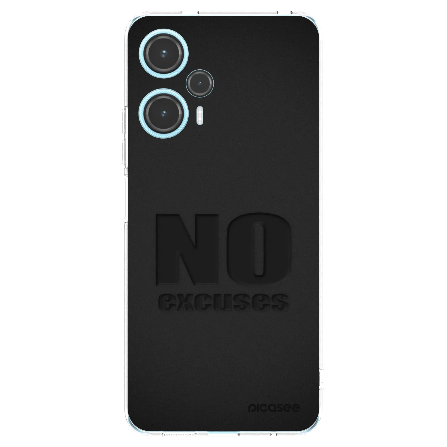 Picasee silikonowe przeźroczyste etui na Xiaomi Poco F5 - No Excuses