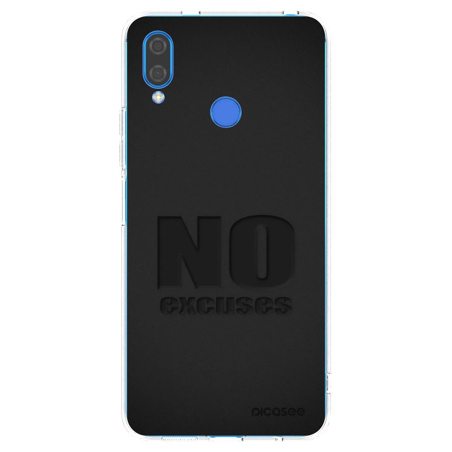 Picasee silikonowe przeźroczyste etui na Huawei Nova 3 - No Excuses
