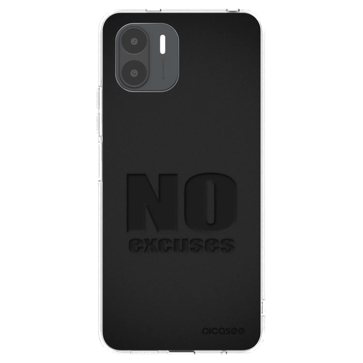 Picasee silikonowe przeźroczyste etui na Xiaomi Redmi A2 - No Excuses