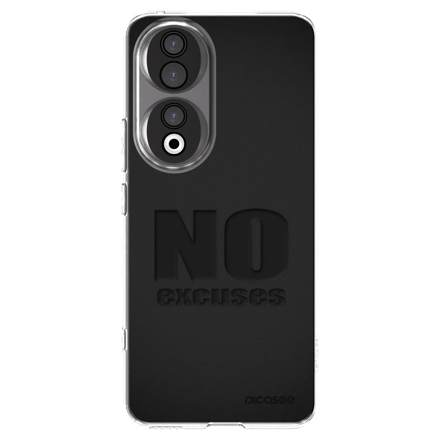 Picasee silikonowe przeźroczyste etui na Honor 90 5G - No Excuses