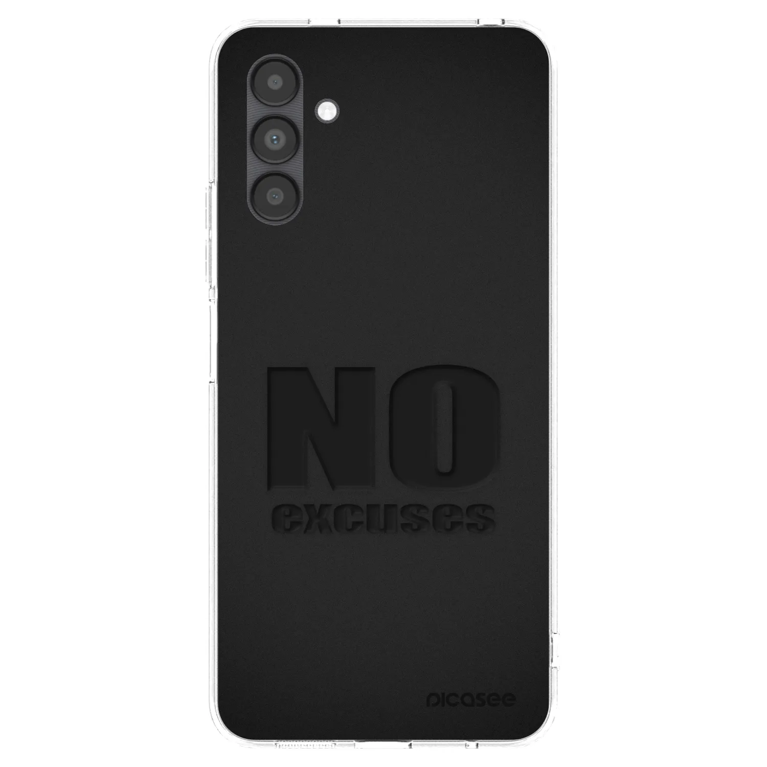 Picasee silikonowe przeźroczyste etui na Samsung Galaxy A04s A047F - No Excuses