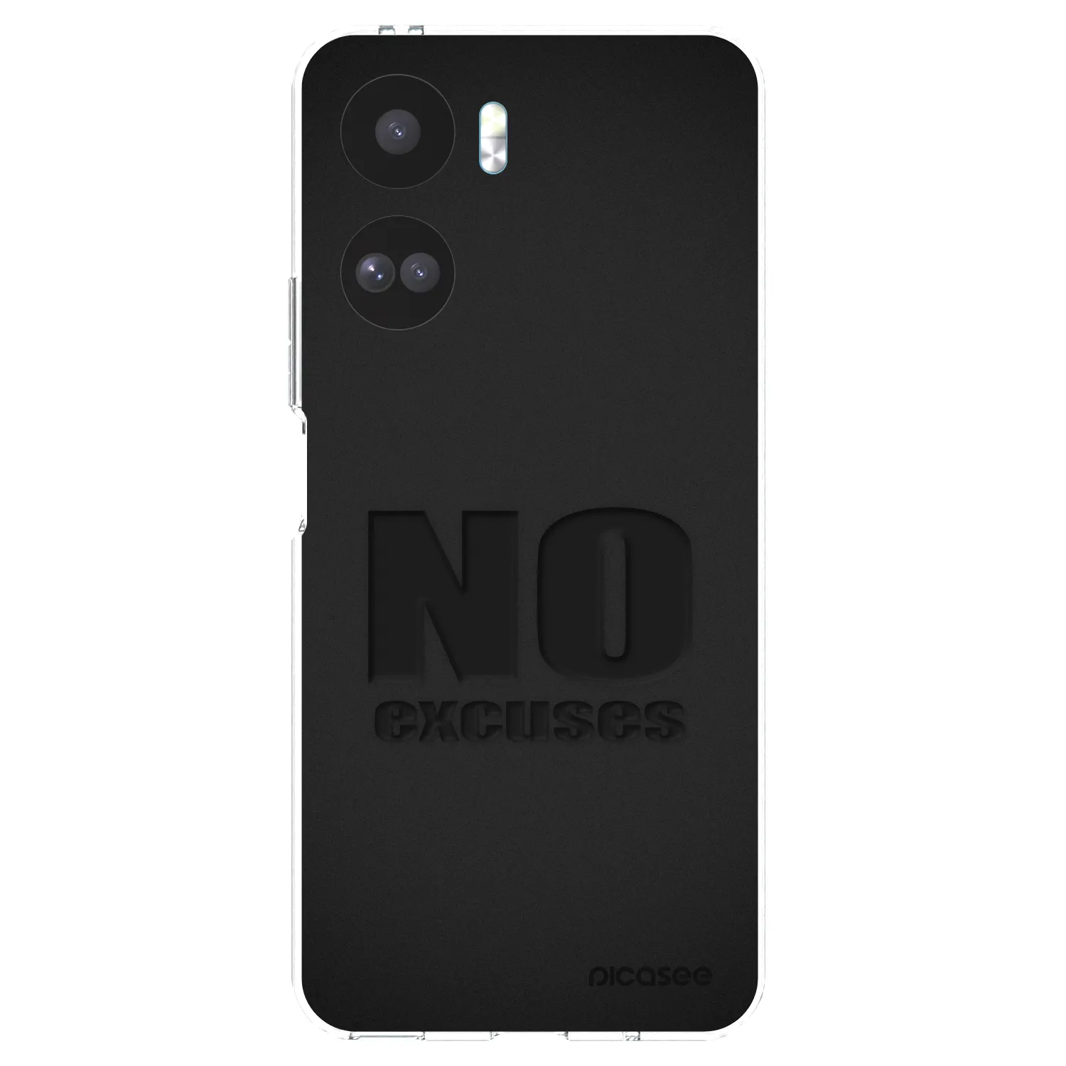 Picasee silikonowe przeźroczyste etui na Honor 90 Lite 5G - No Excuses