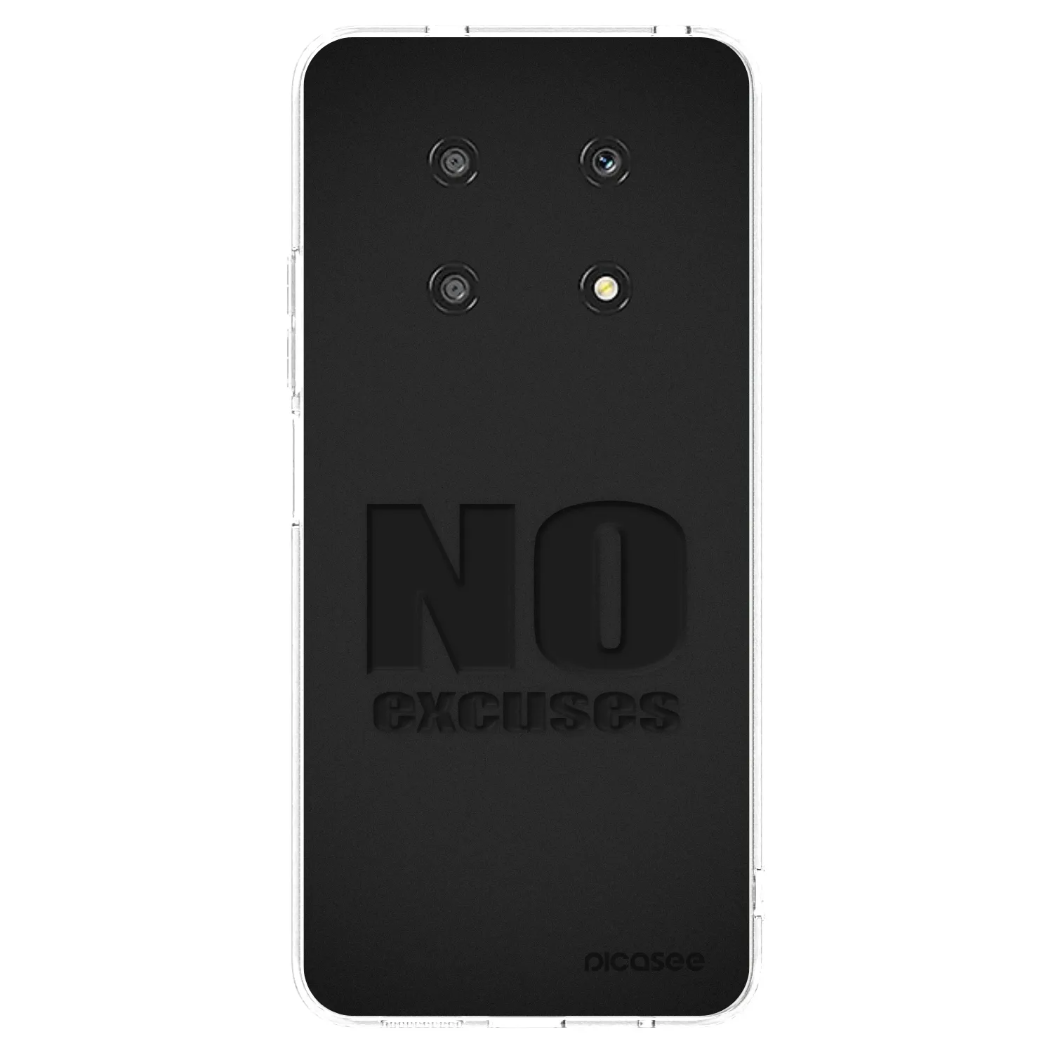 Picasee silikonowe przeźroczyste etui na Honor Magic4 Lite 5G - No Excuses