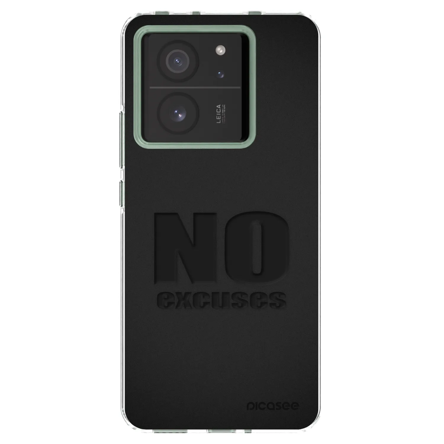 Picasee silikonowe przeźroczyste etui na Xiaomi 13T Pro - No Excuses