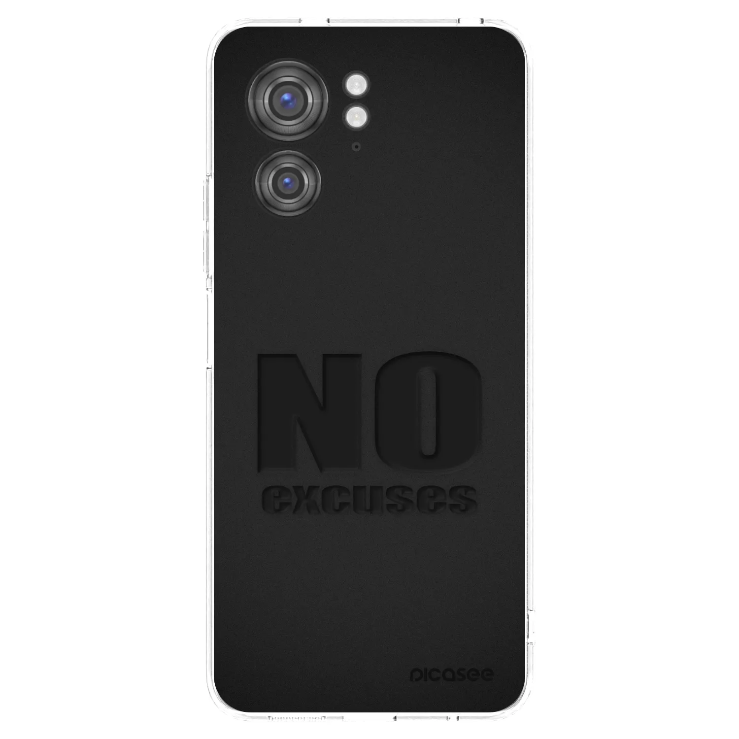 Picasee silikonowe przeźroczyste etui na Motorola Edge 40 - No Excuses