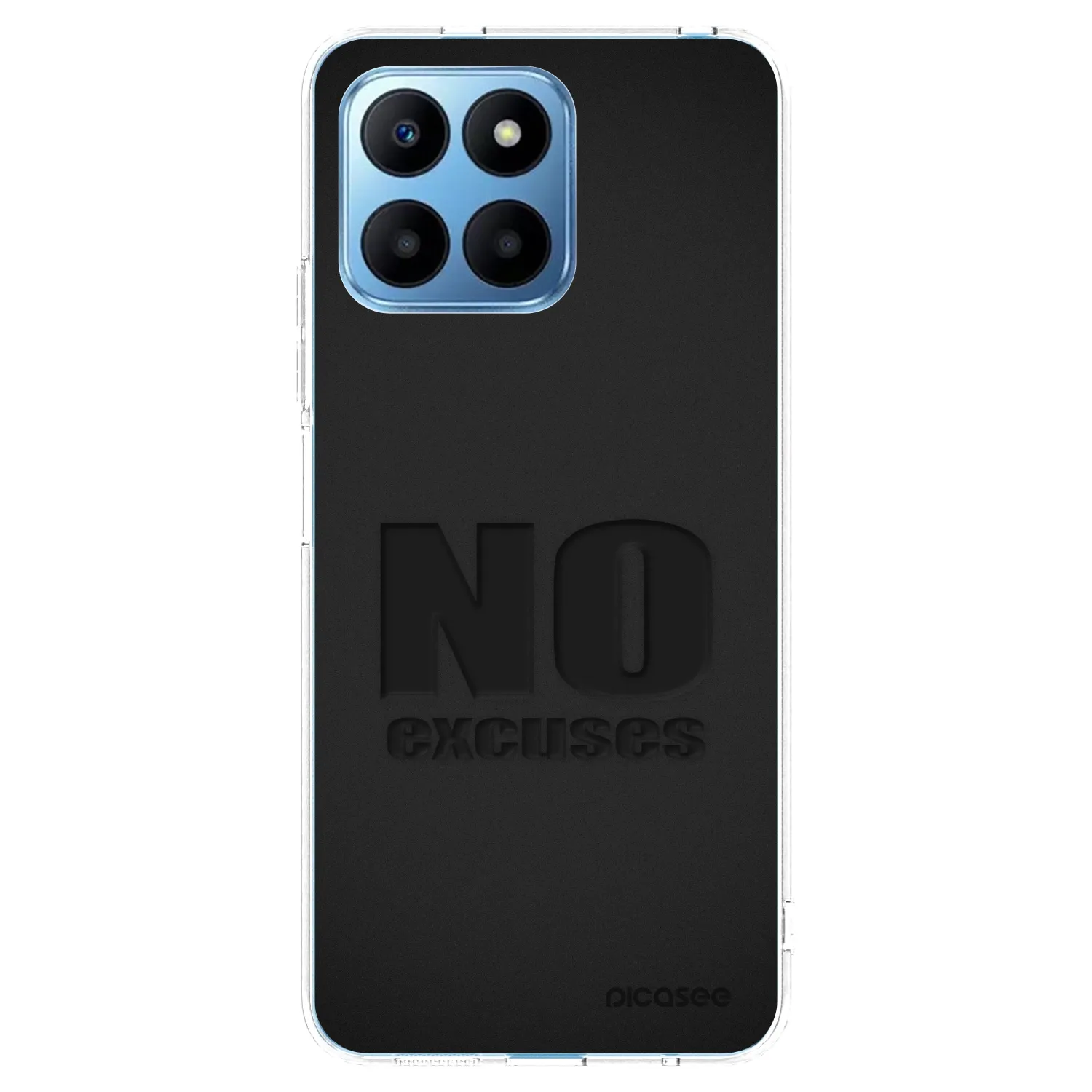 Picasee silikonowe przeźroczyste etui na Honor 70 Lite - No Excuses