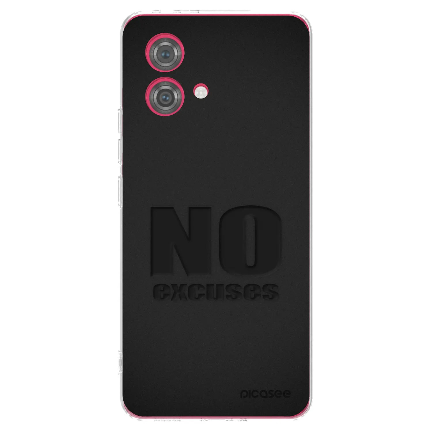 Picasee silikonowe przeźroczyste etui na Motorola Moto G84 5G - No Excuses
