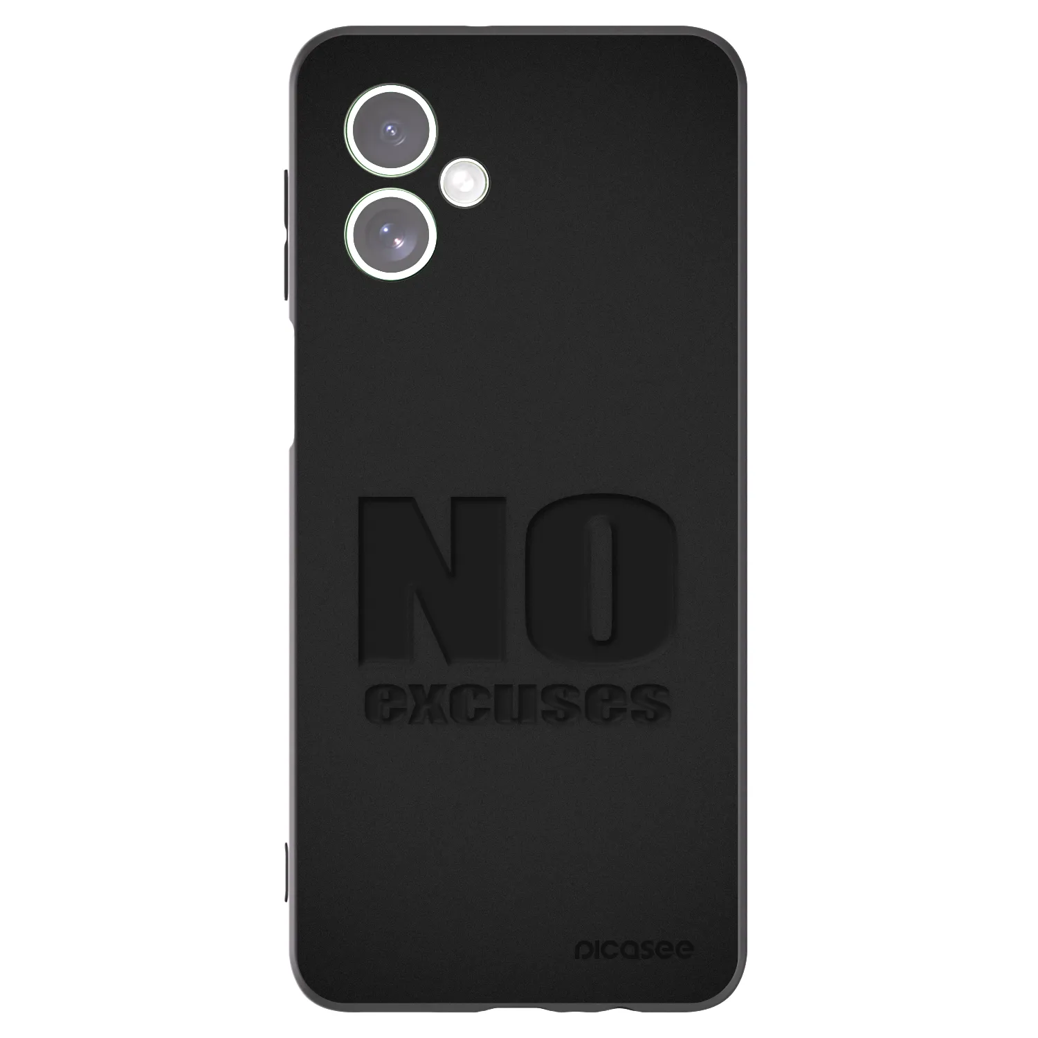 Picasee silikonowe czarne etui na Motorola Moto G54 5G - No Excuses