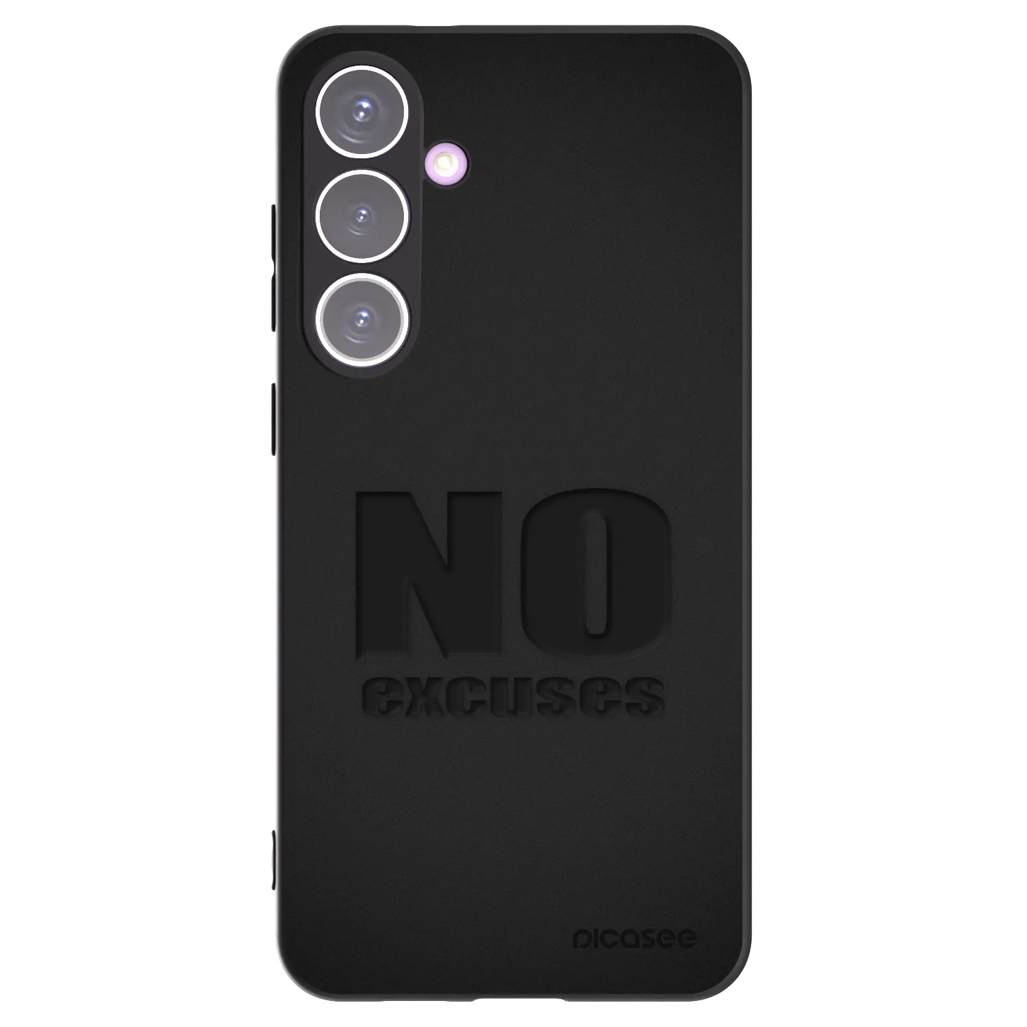 Picasee silikonowe czarne etui na Samsung Galaxy S24+ S926B 5G - No Excuses