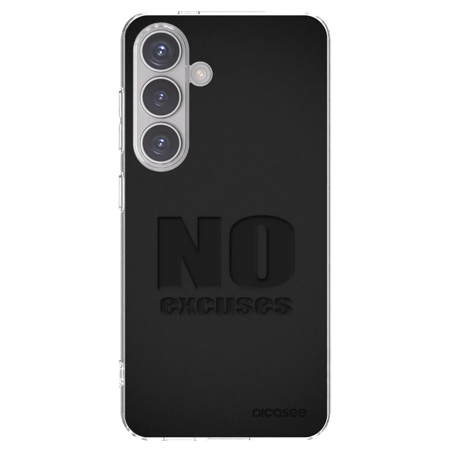 Picasee silikonowe przeźroczyste etui na Samsung Galaxy S24 S921B 5G - No Excuses