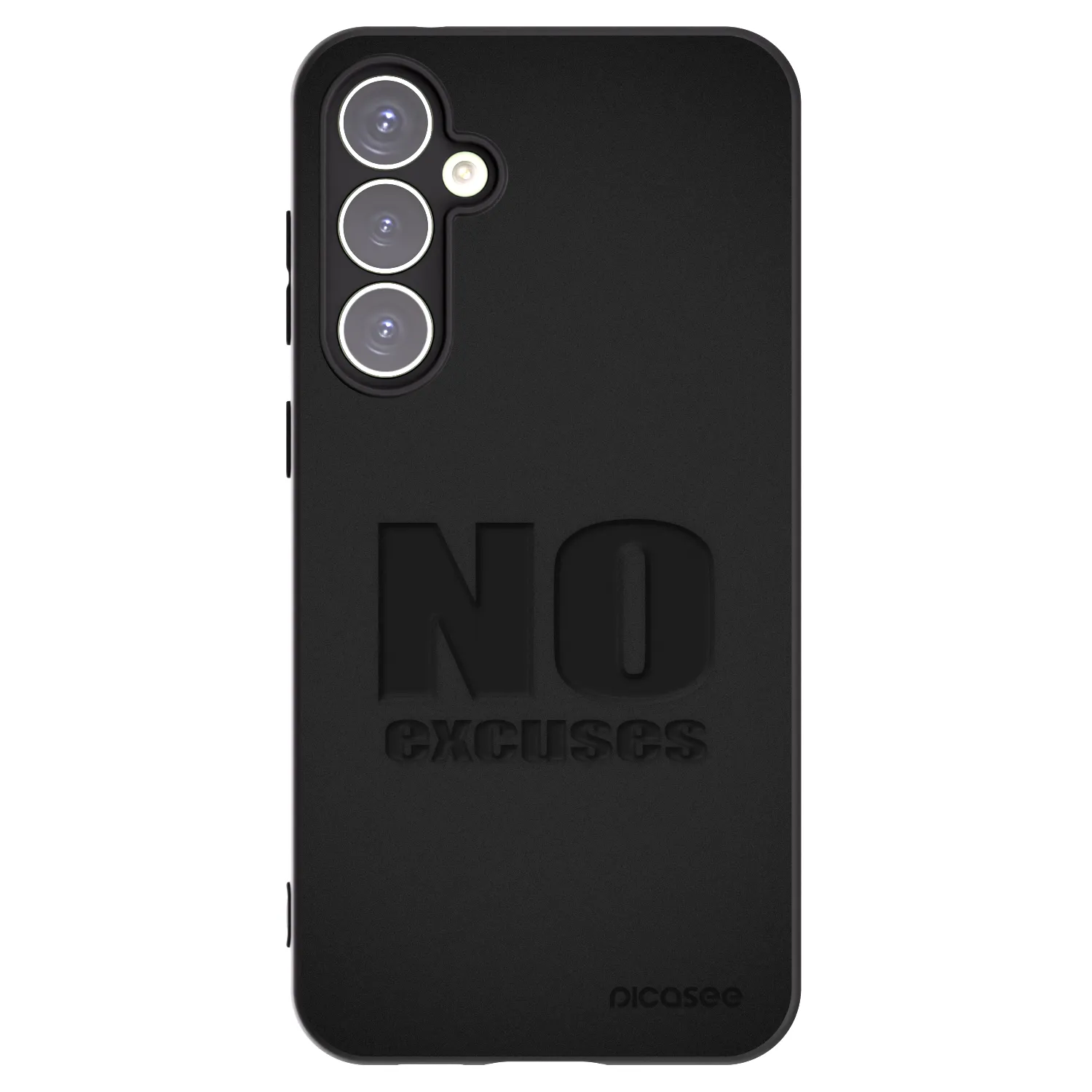 Picasee silikonowe czarne etui na Samsung Galaxy S23 FE S711B - No Excuses