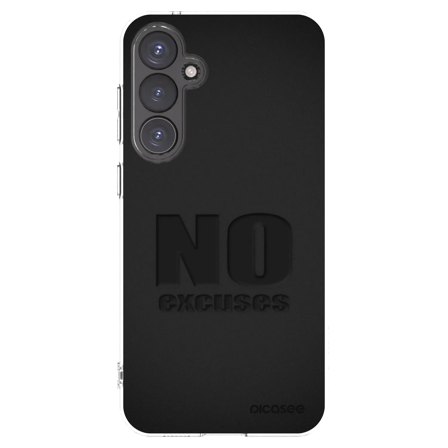 Picasee silikonowe przeźroczyste etui na Samsung Galaxy S23 FE S711B - No Excuses