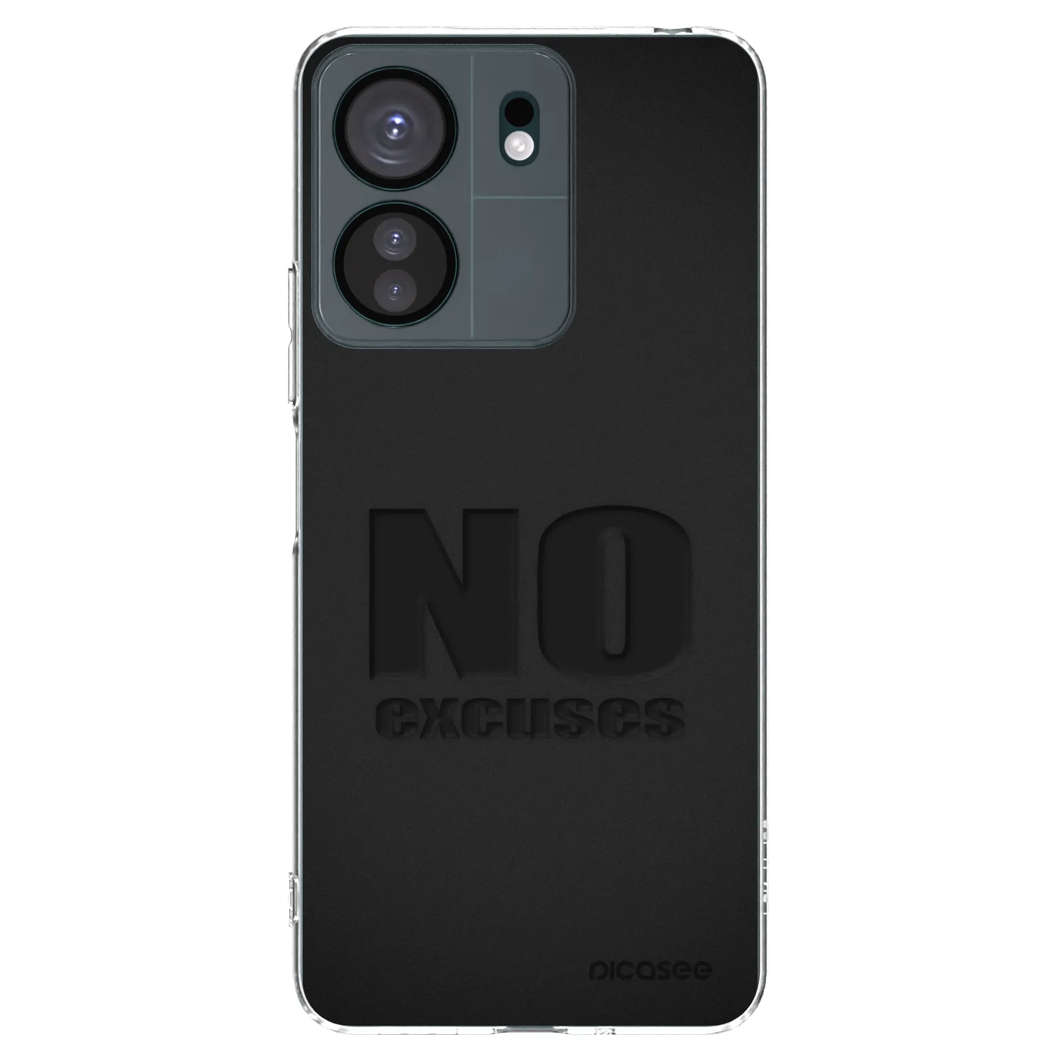 Picasee silikonowe przeźroczyste etui na Xiaomi Redmi 13C 4G - No Excuses