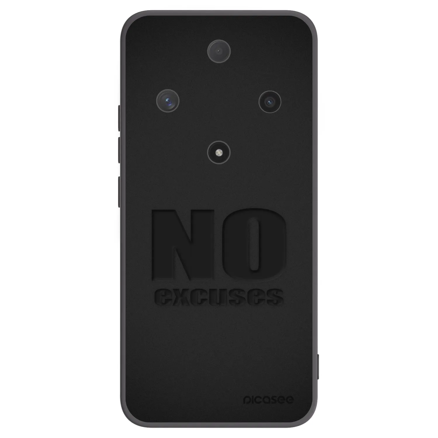 Picasee silikonowe czarne etui na Honor Magic6 Lite 5G - No Excuses