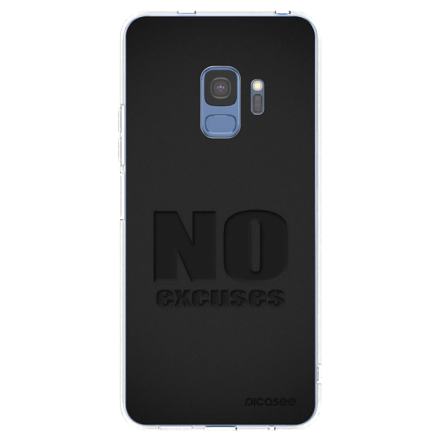 Picasee silikonowe przeźroczyste etui na Samsung Galaxy S9 G960F - No Excuses