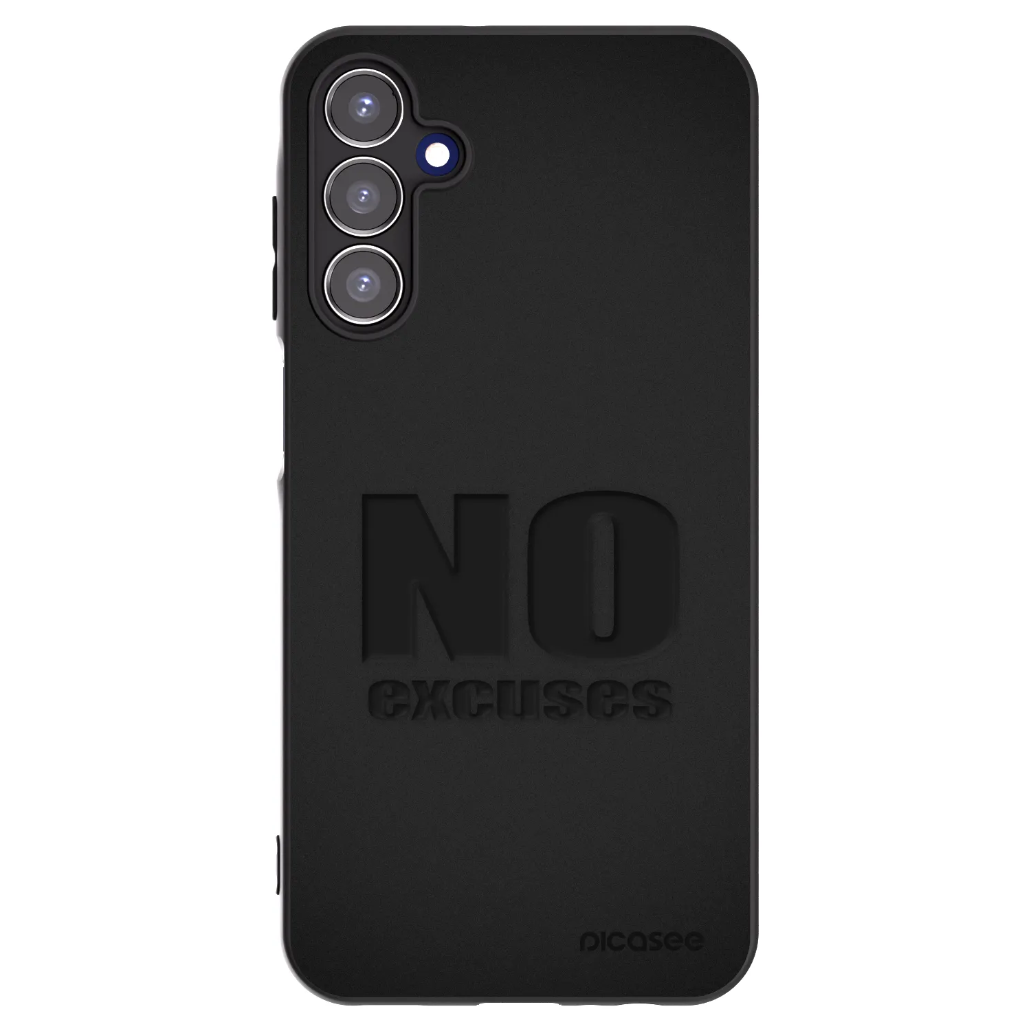 Picasee silikonowe czarne etui na Samsung Galaxy A15 A156B 5G - No Excuses