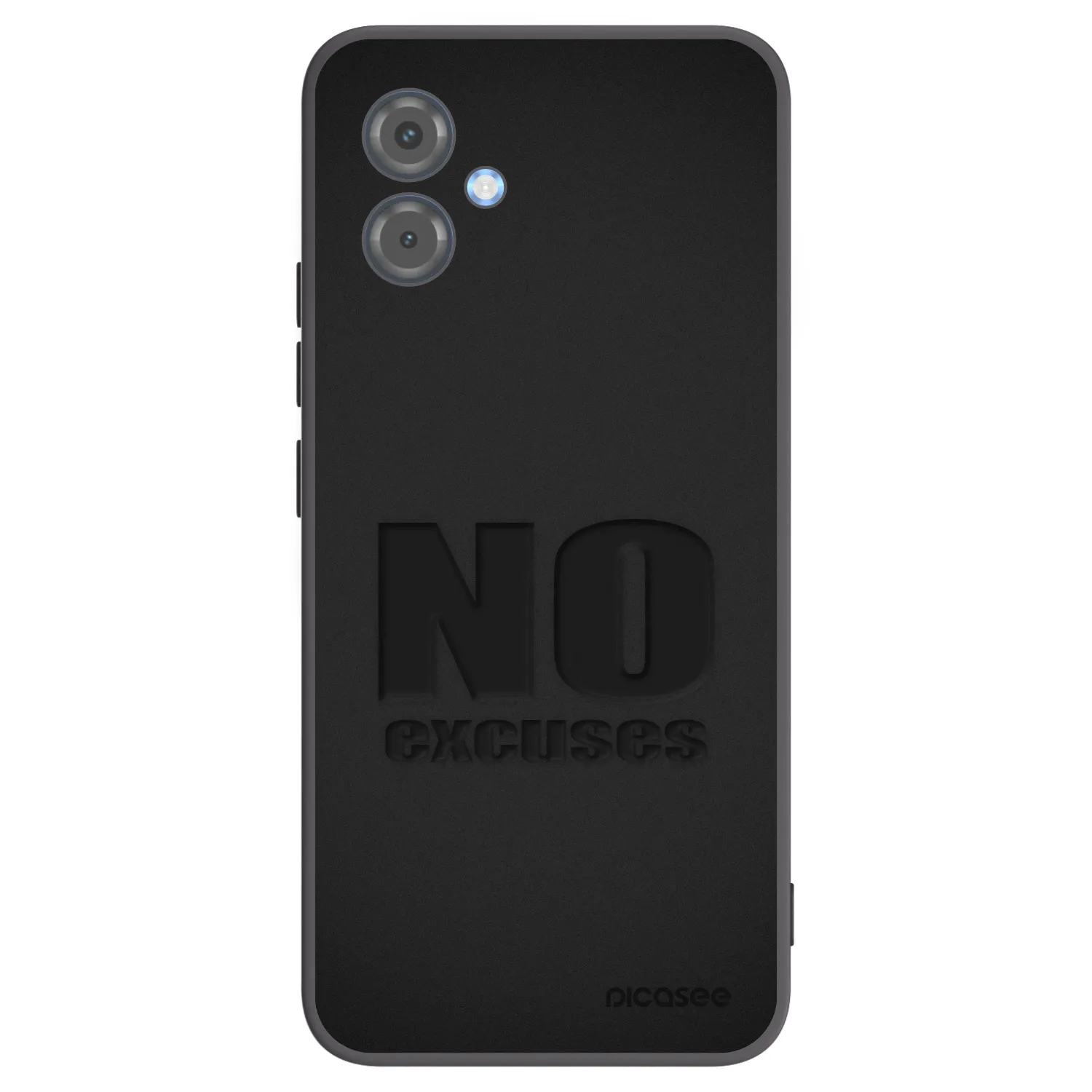 Picasee silikonowe czarne etui na Motorola Moto G14 - No Excuses