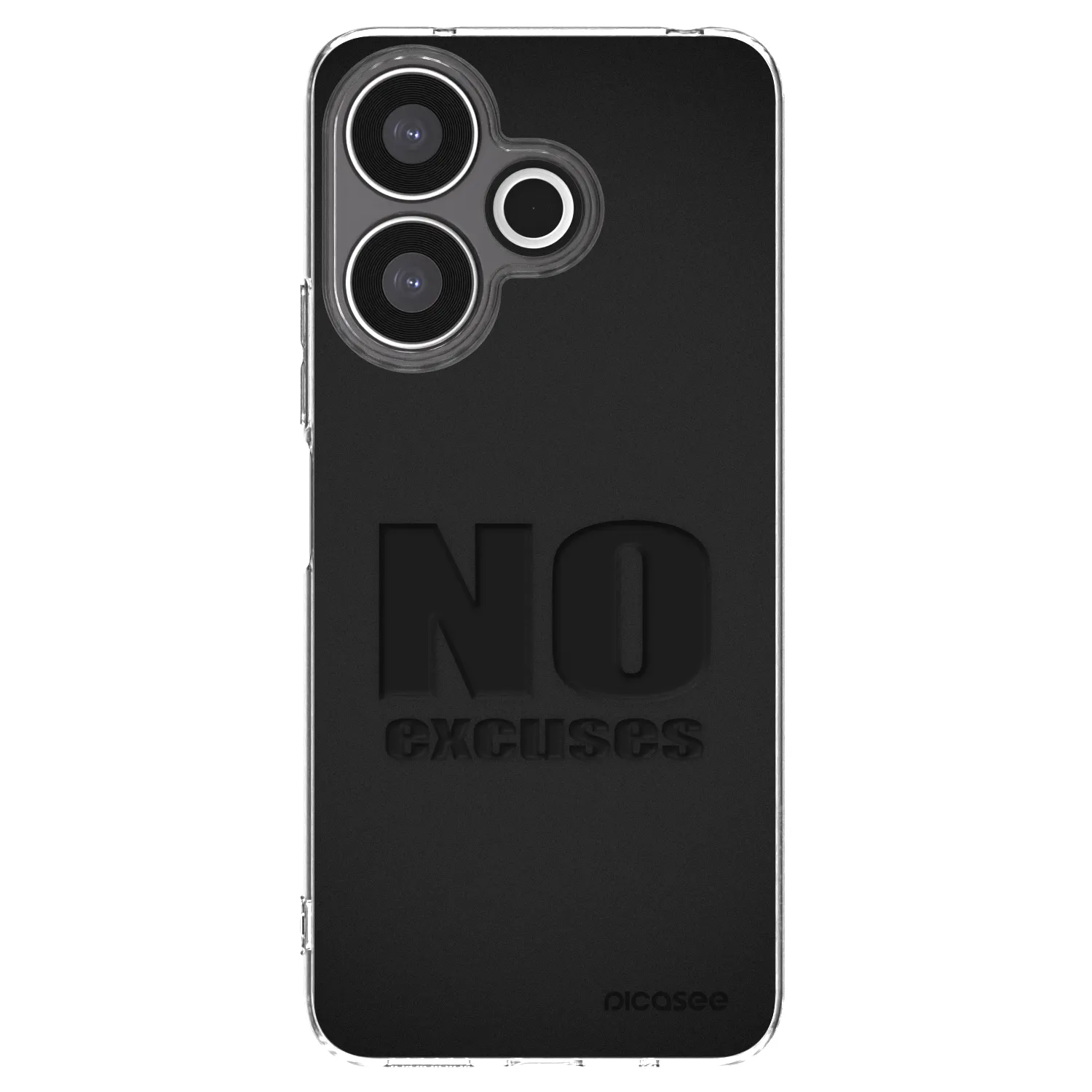 Picasee silikonowe przeźroczyste etui na Xiaomi Redmi 13 4G - No Excuses
