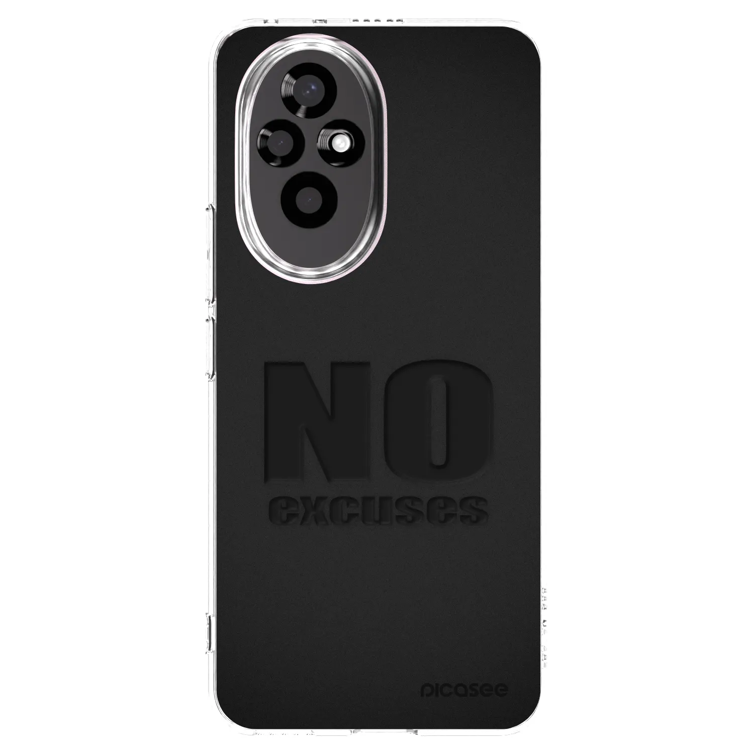 Picasee silikonowe przeźroczyste etui na Honor 200 Pro 5G - No Excuses