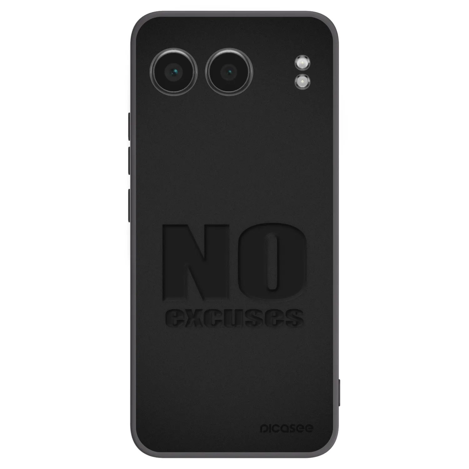 Picasee silikonowe czarne etui na OnePlus Nord 4 - No Excuses