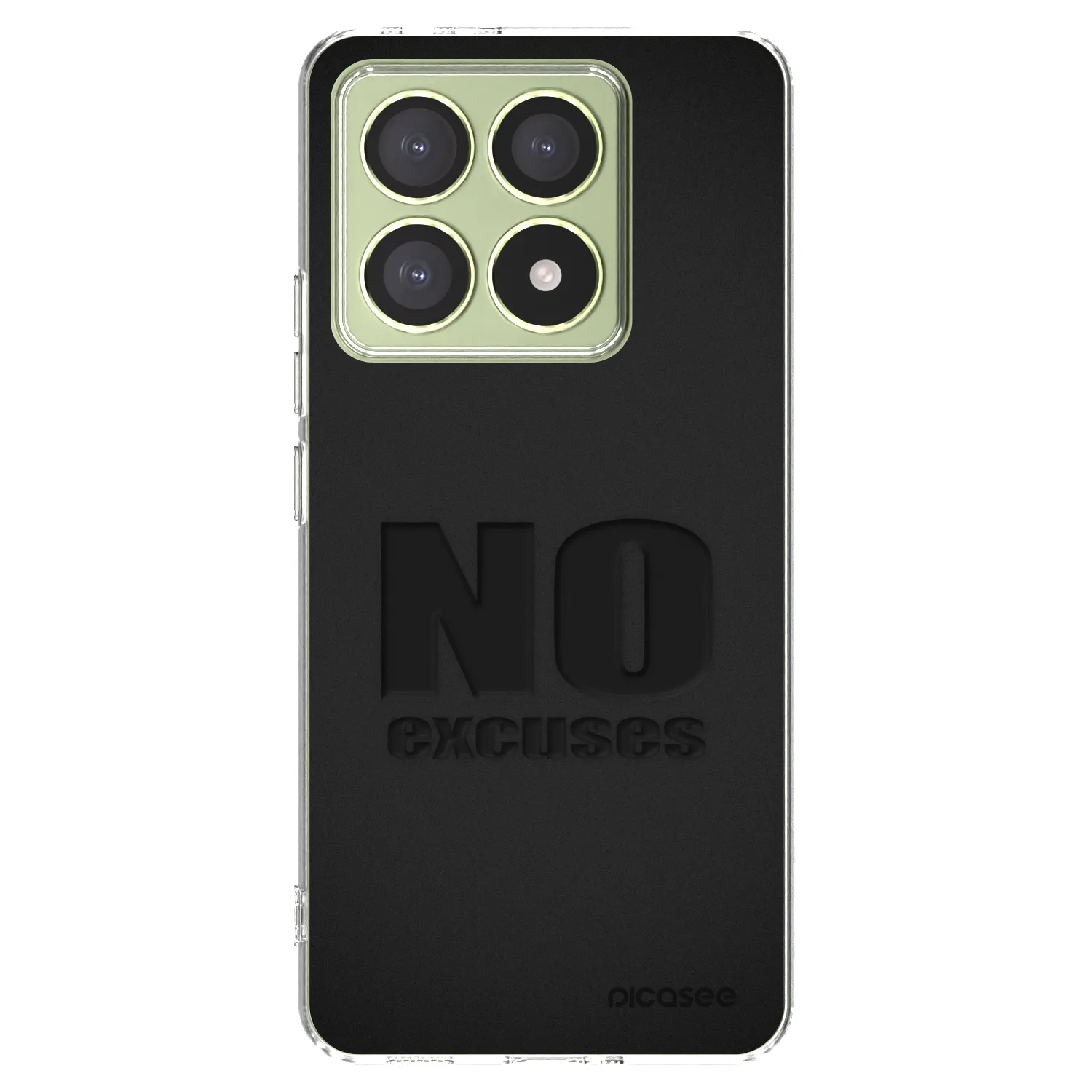 Picasee silikonowe przeźroczyste etui na Xiaomi 14T - No Excuses