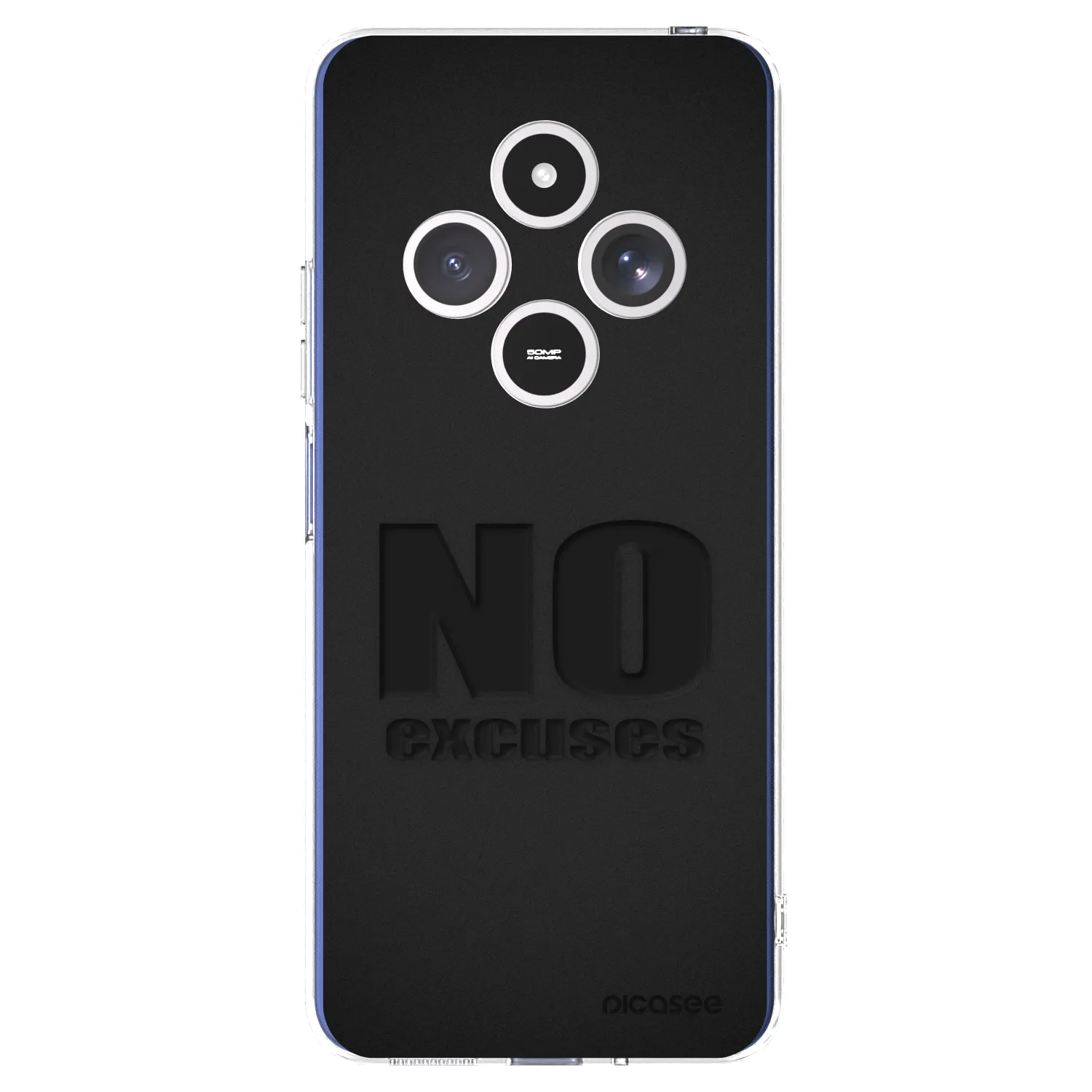 Picasee silikonowe przeźroczyste etui na Xiaomi Redmi 14C - No Excuses