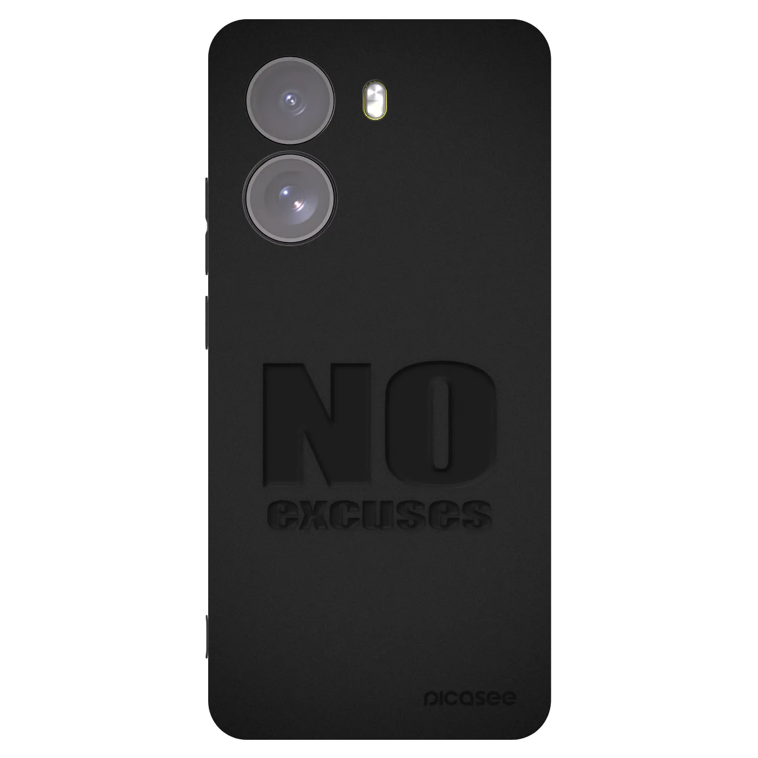 Picasee silikonowe czarne etui na Xiaomi Poco X7 - No Excuses