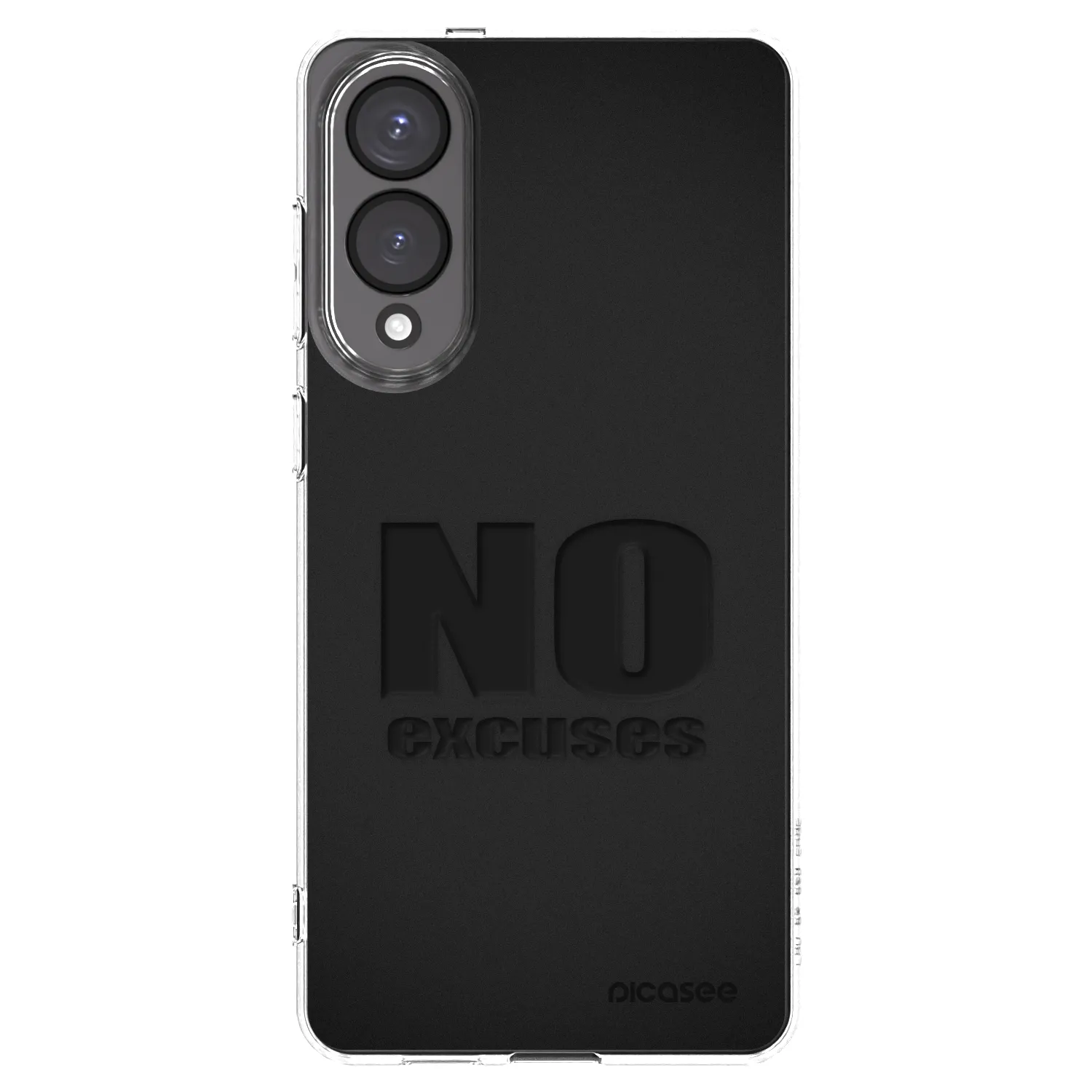 Picasee silikonowe przeźroczyste etui na Samsung Galaxy S25 Edge 5G - No Excuses