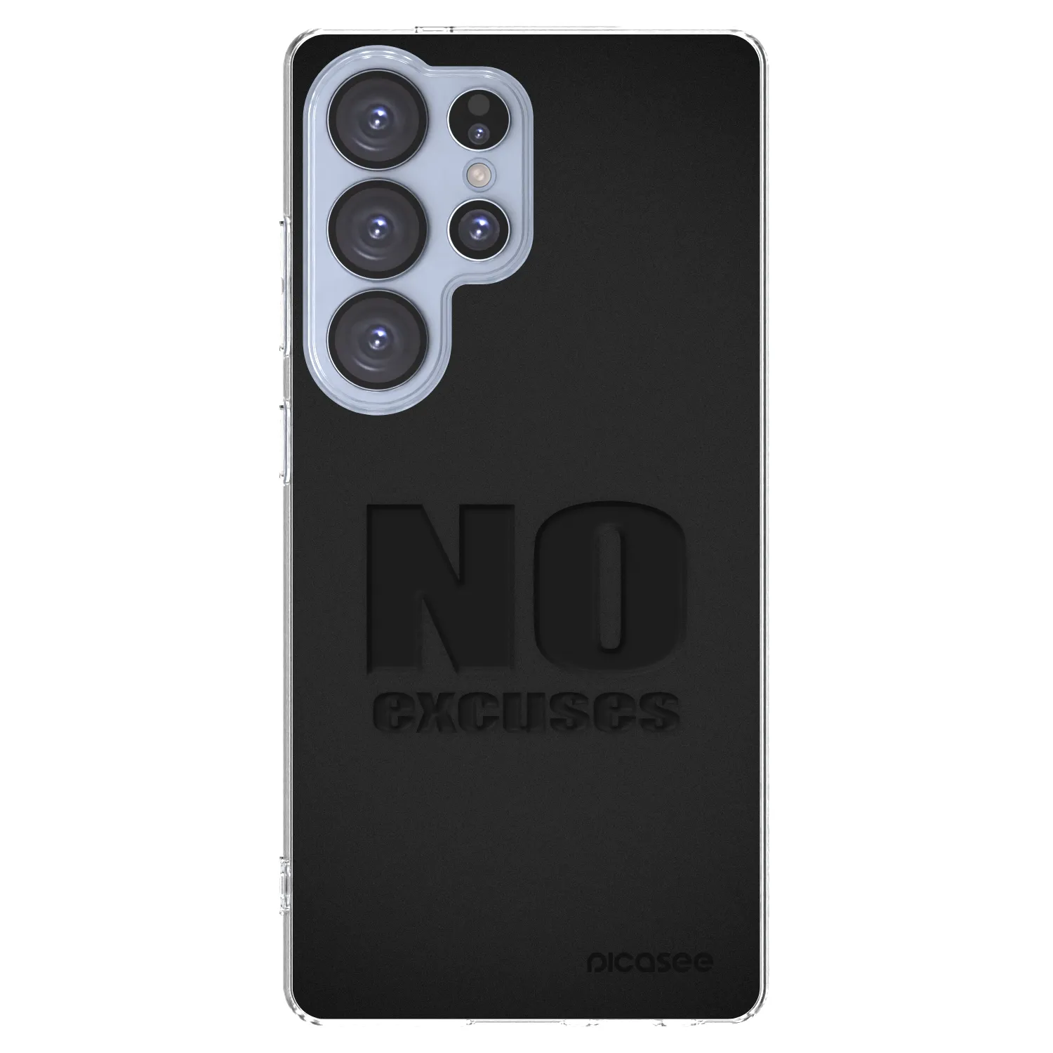 Picasee silikonowe przeźroczyste etui na Samsung Galaxy S25 Ultra 5G - No Excuses