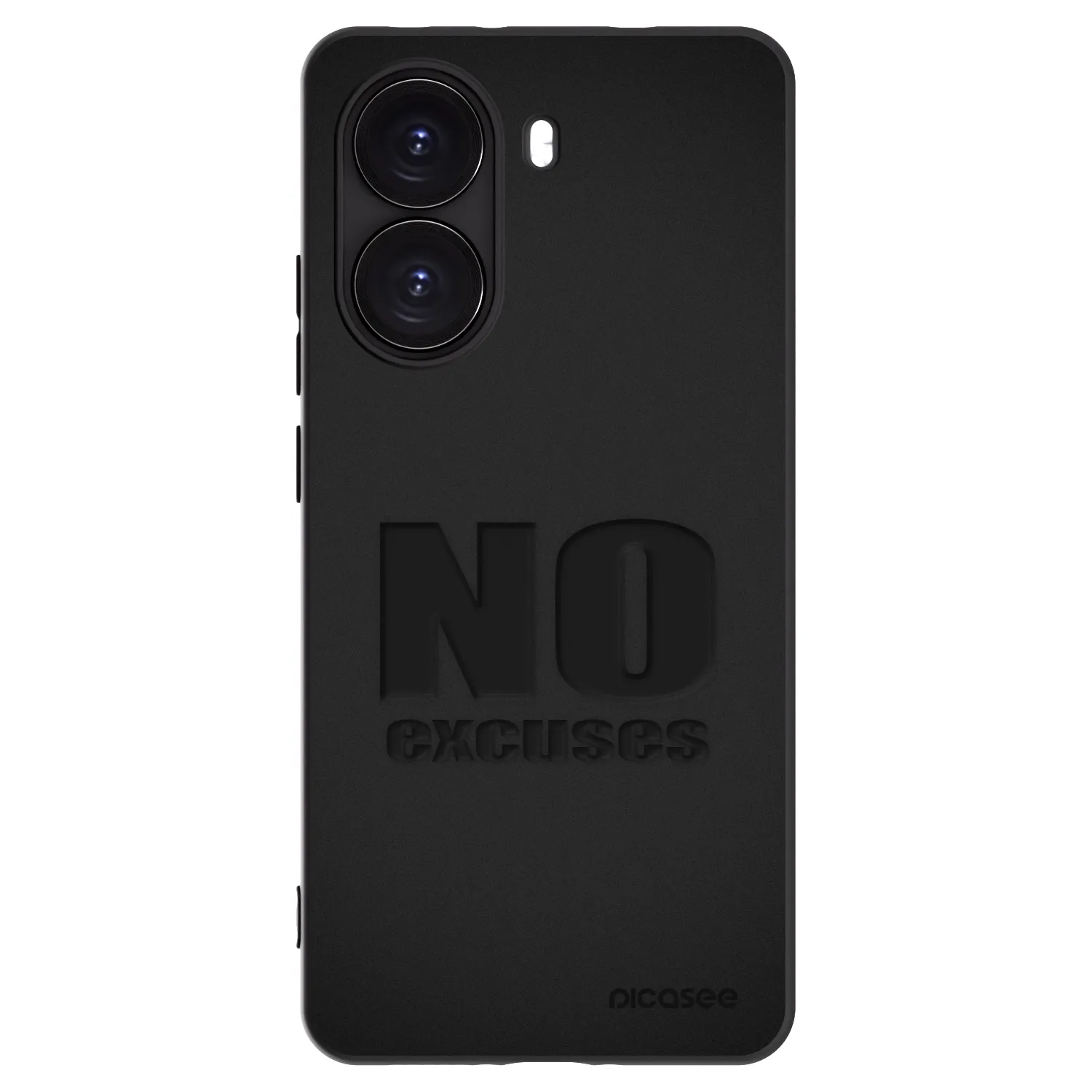 Picasee silikonowe czarne etui na Xiaomi Poco X7 Pro 5G - No Excuses
