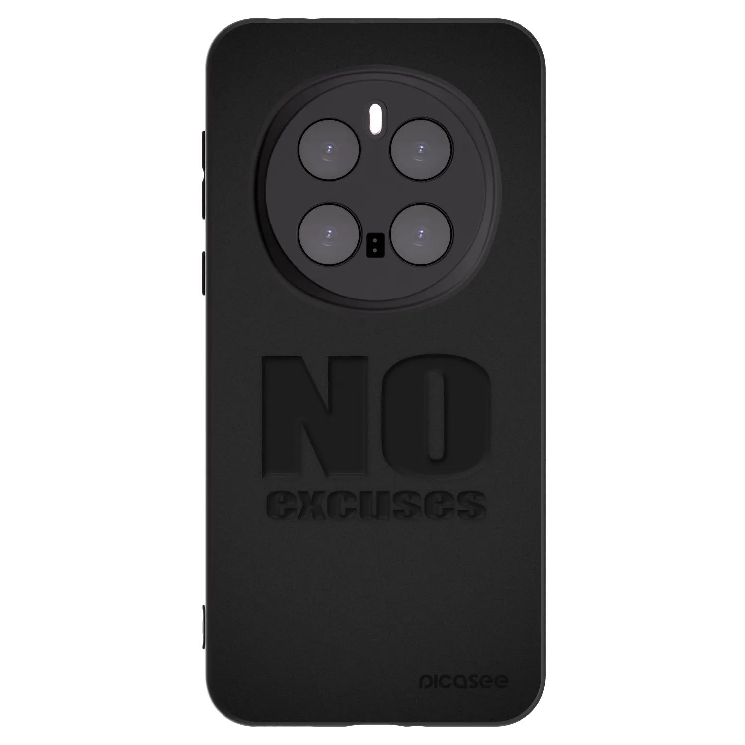 Picasee silikonowe czarne etui na Honor Magic7 Pro 5G - No Excuses
