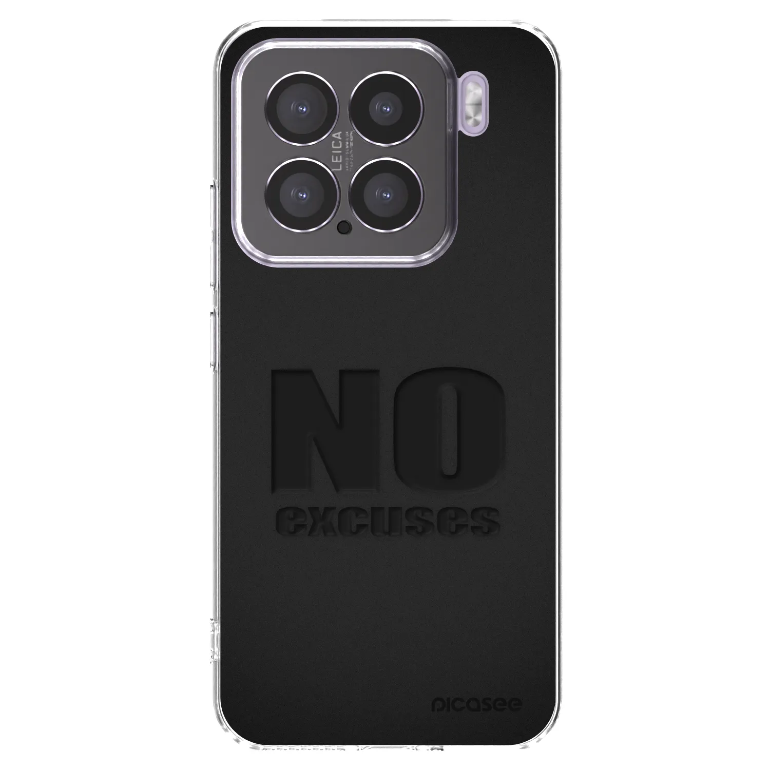 Picasee silikonowe przeźroczyste etui na Xiaomi 15 - No Excuses