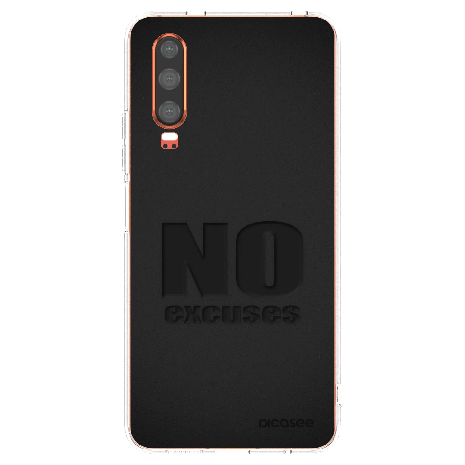Picasee silikonowe przeźroczyste etui na Huawei P30 - No Excuses
