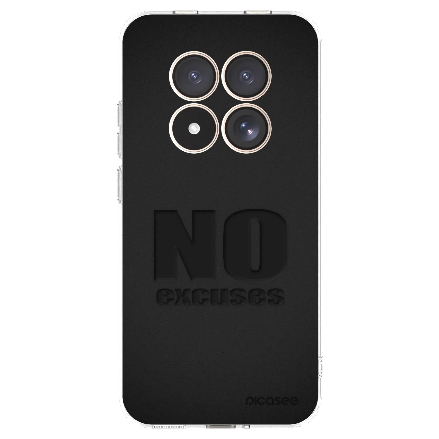 Picasee silikonowe przeźroczyste etui na Xiaomi Redmi Note 15 Pro 4G - No Excuses